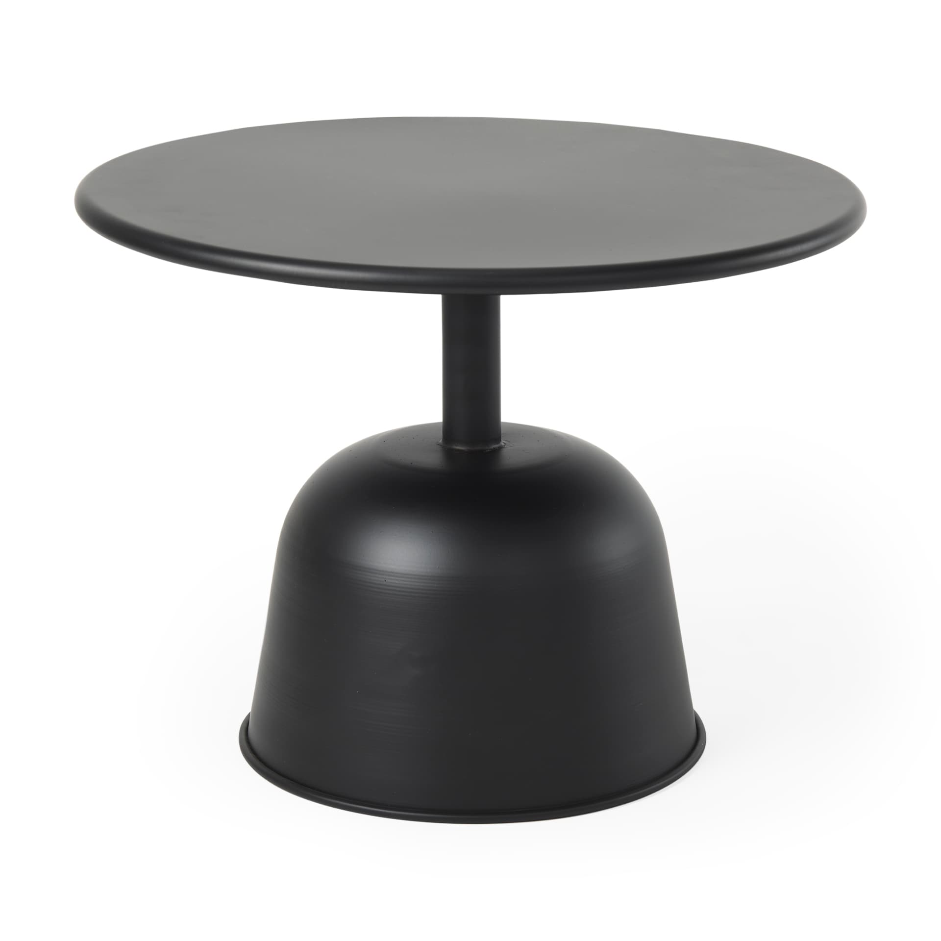 Talulla 19.7L x 19.7W x 14.8H Metal Matte Black Accent Table — product photograph