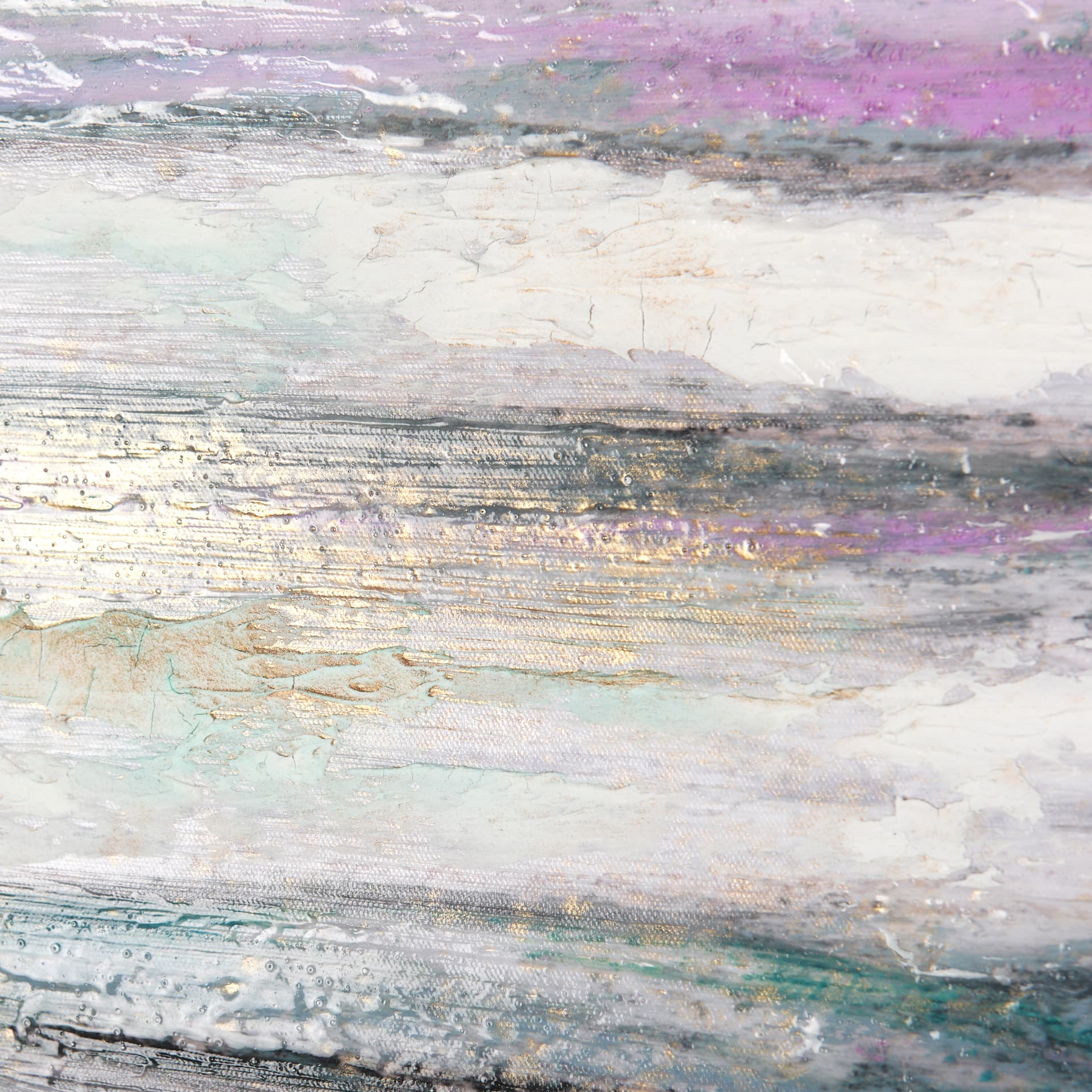 Sunshine Glare on The Waves II by Mercana Studio a Hand Embellished Textured Framed Canvas — product photograph