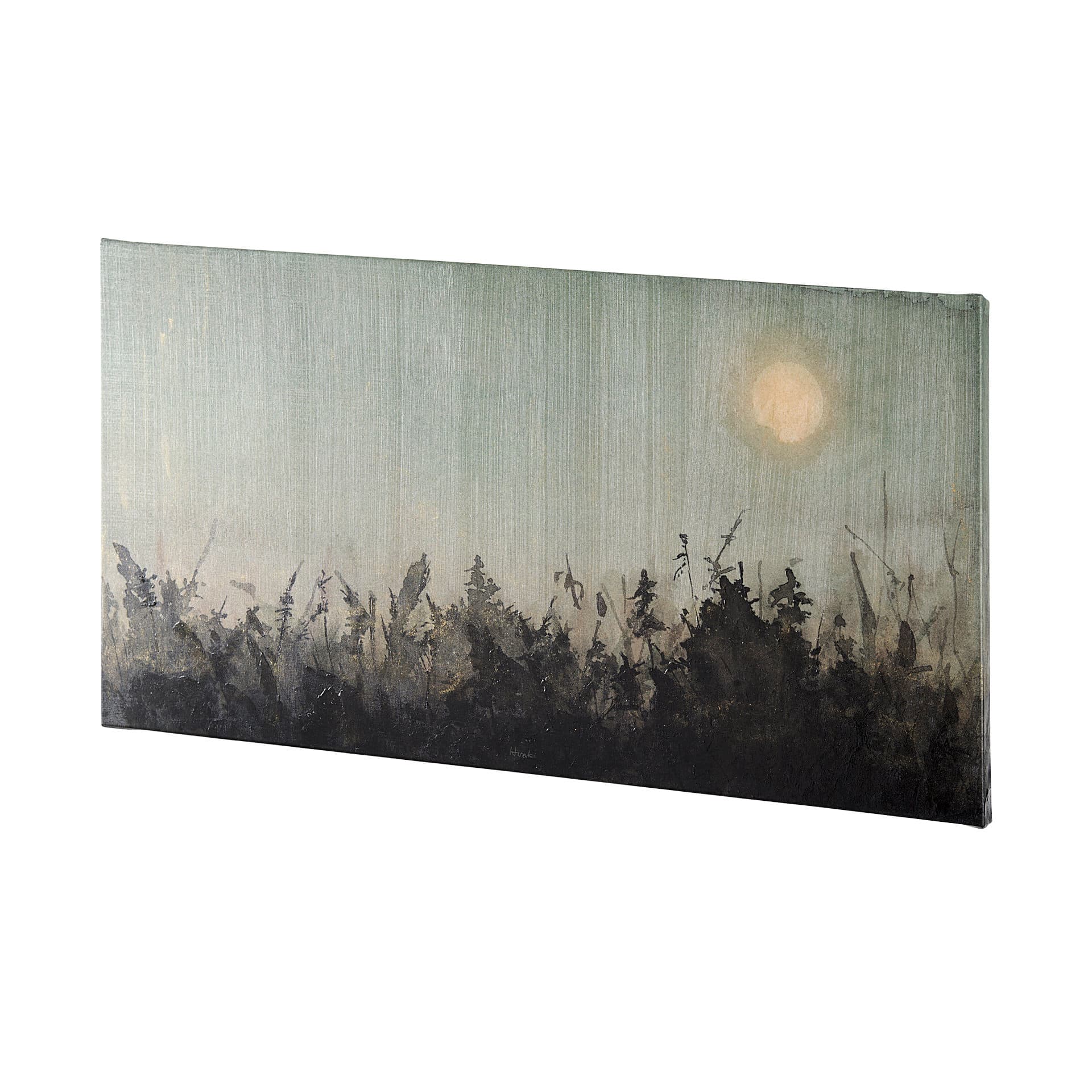 Moon Sets, Sun Rises II by Mercana Studio a Hand Embellished Textured Canvas — product photograph