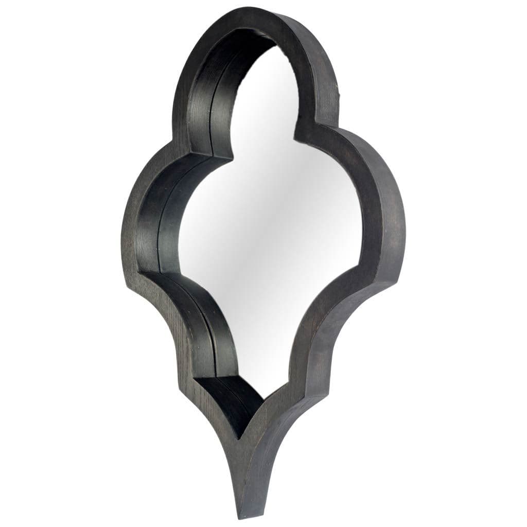 Geneva 23x34 Black Wood Frame Mirror — product photograph