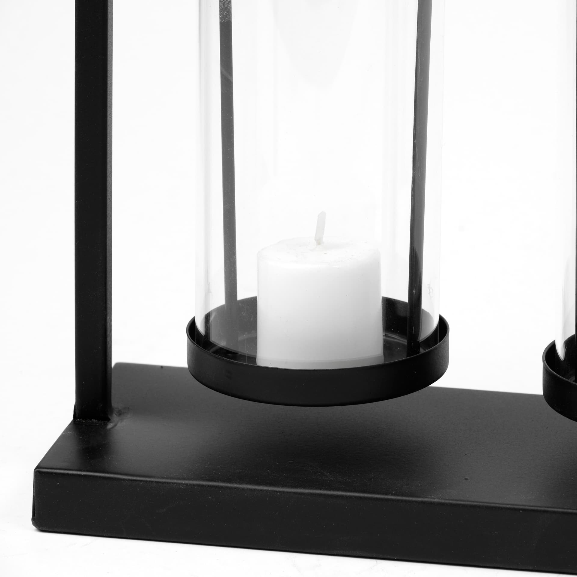 Erlen Black Metal Hanging Votive Five Candle Table Candle Holder — product photograph