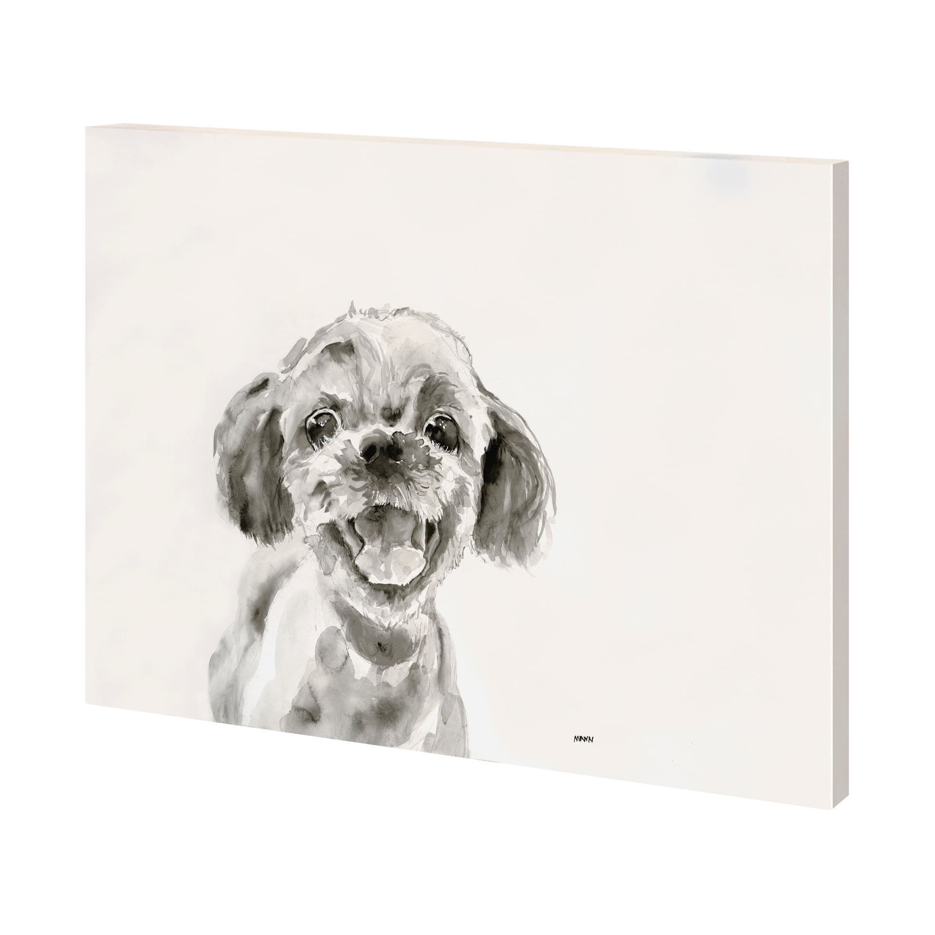Walk Time 3 by Mercana Studio a Hand Embellished Textured Canvas — product photograph