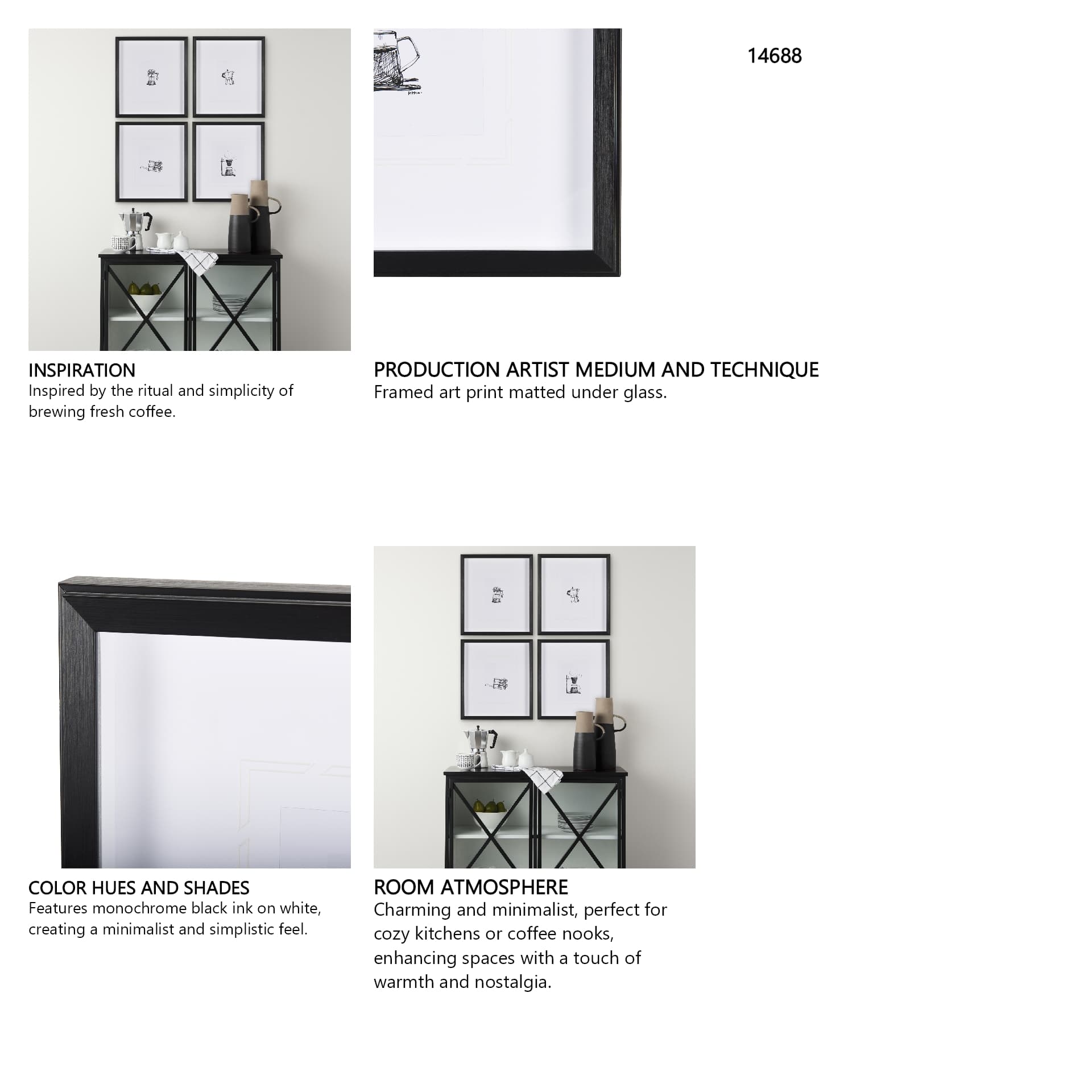 Pour Over by Simeng a Framed Art Print Matted under Glass — in a styled room
