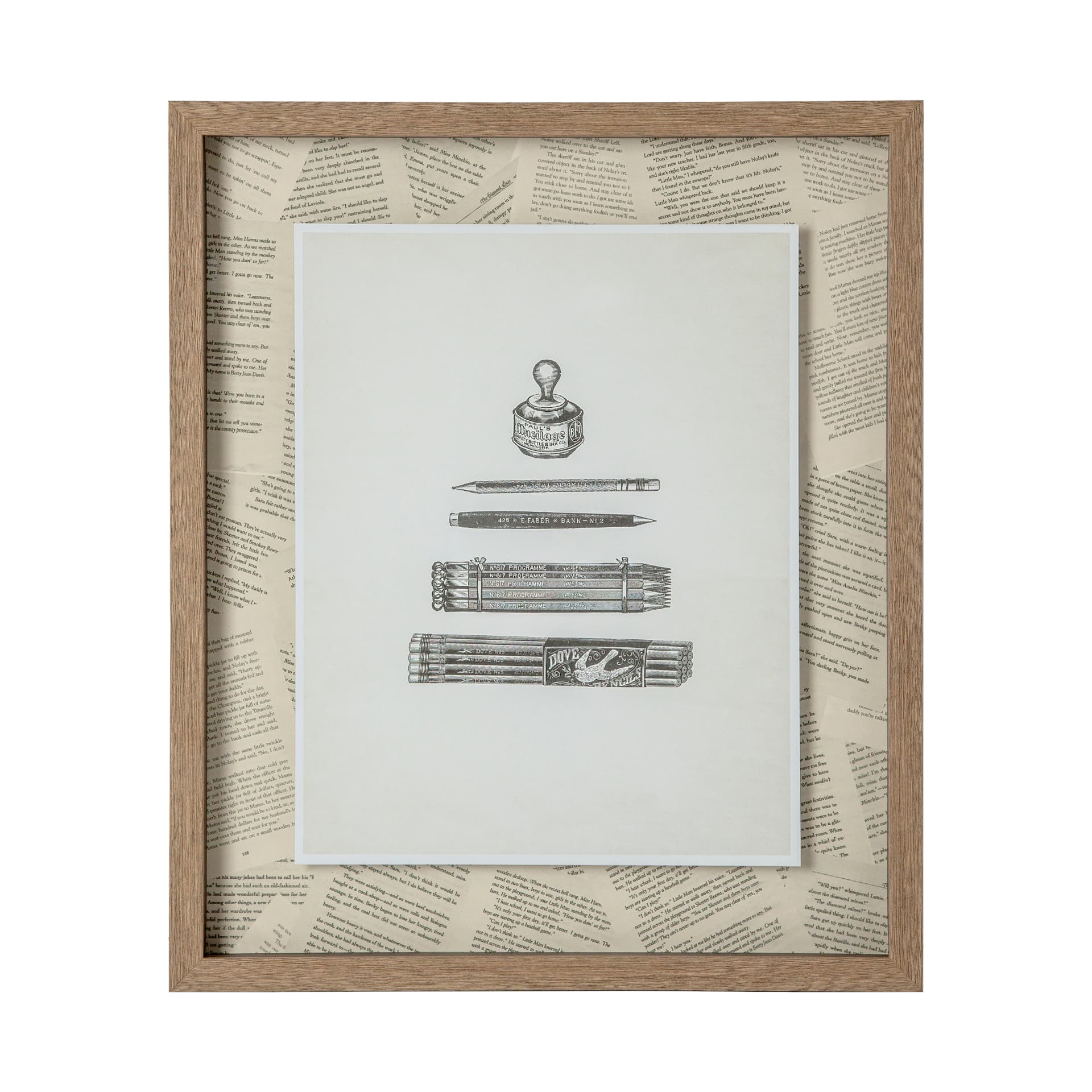 Pencils & Pen by Sam Appleman a Framed Art Print Matted under Glass — product photograph