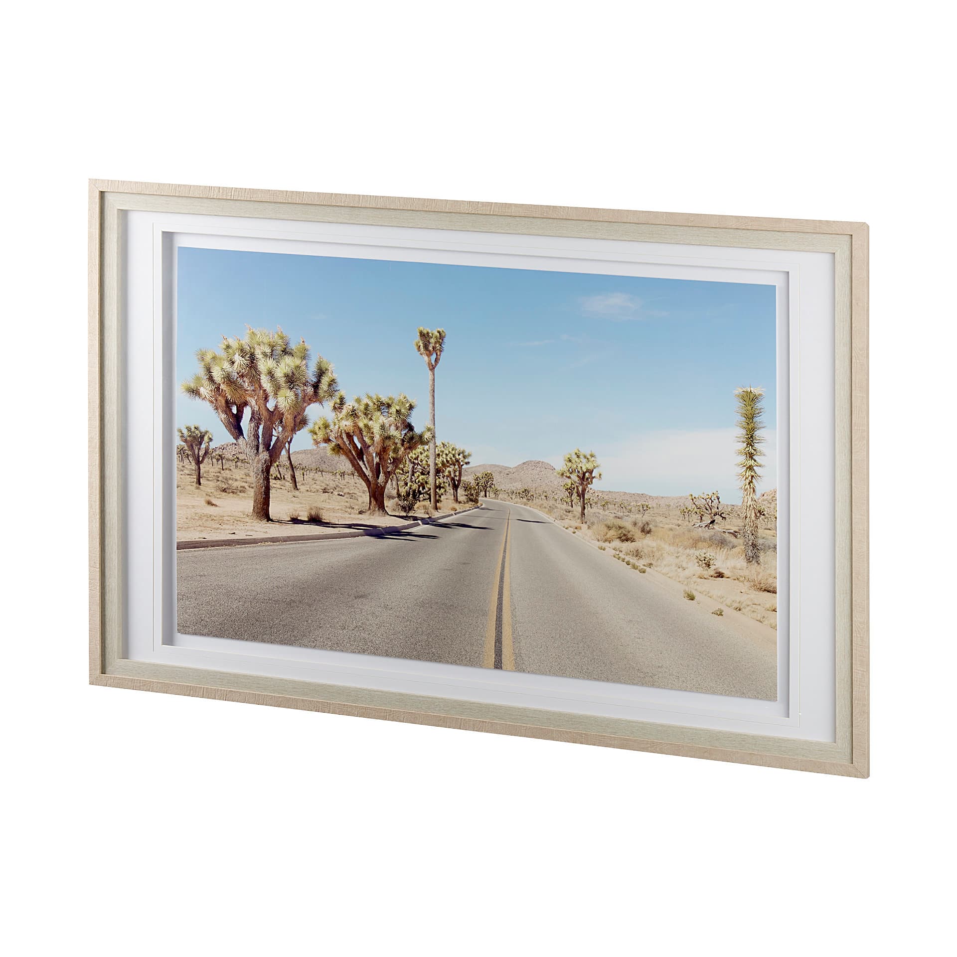 Desert Road by Irene Suchocki a Hand Embellished Textured Framed Art Photograph Matted under Glass — product photograph