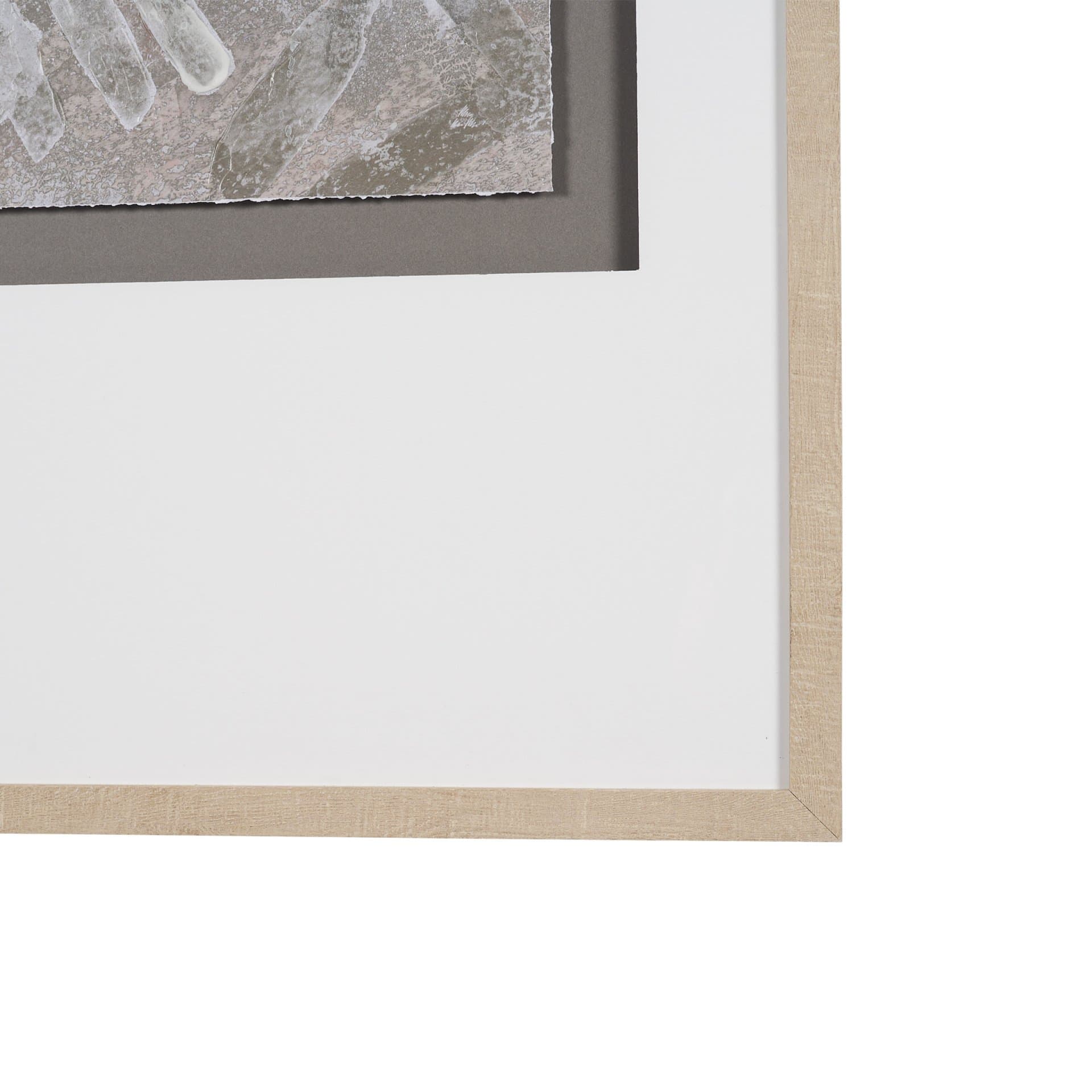Soft Geometry I by Mercana Studio Hand-Embellished Textured Framed Artwork Matted under Glass — product photograph