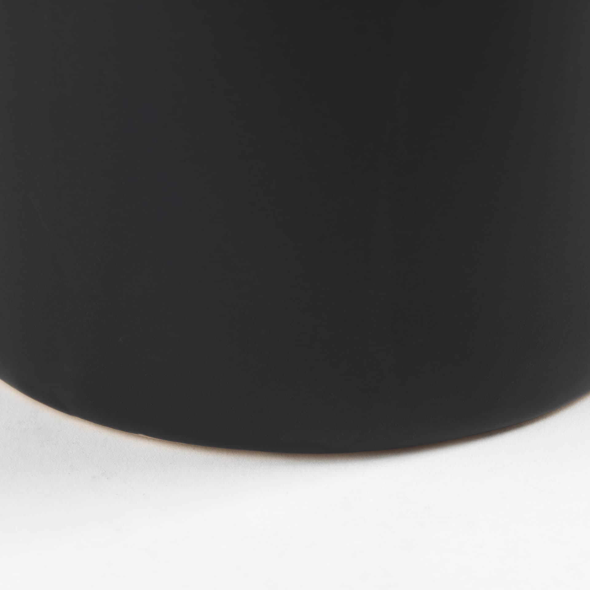 Burton 14.2H Medium Matte Black Ceramic Jug Vase — product photograph