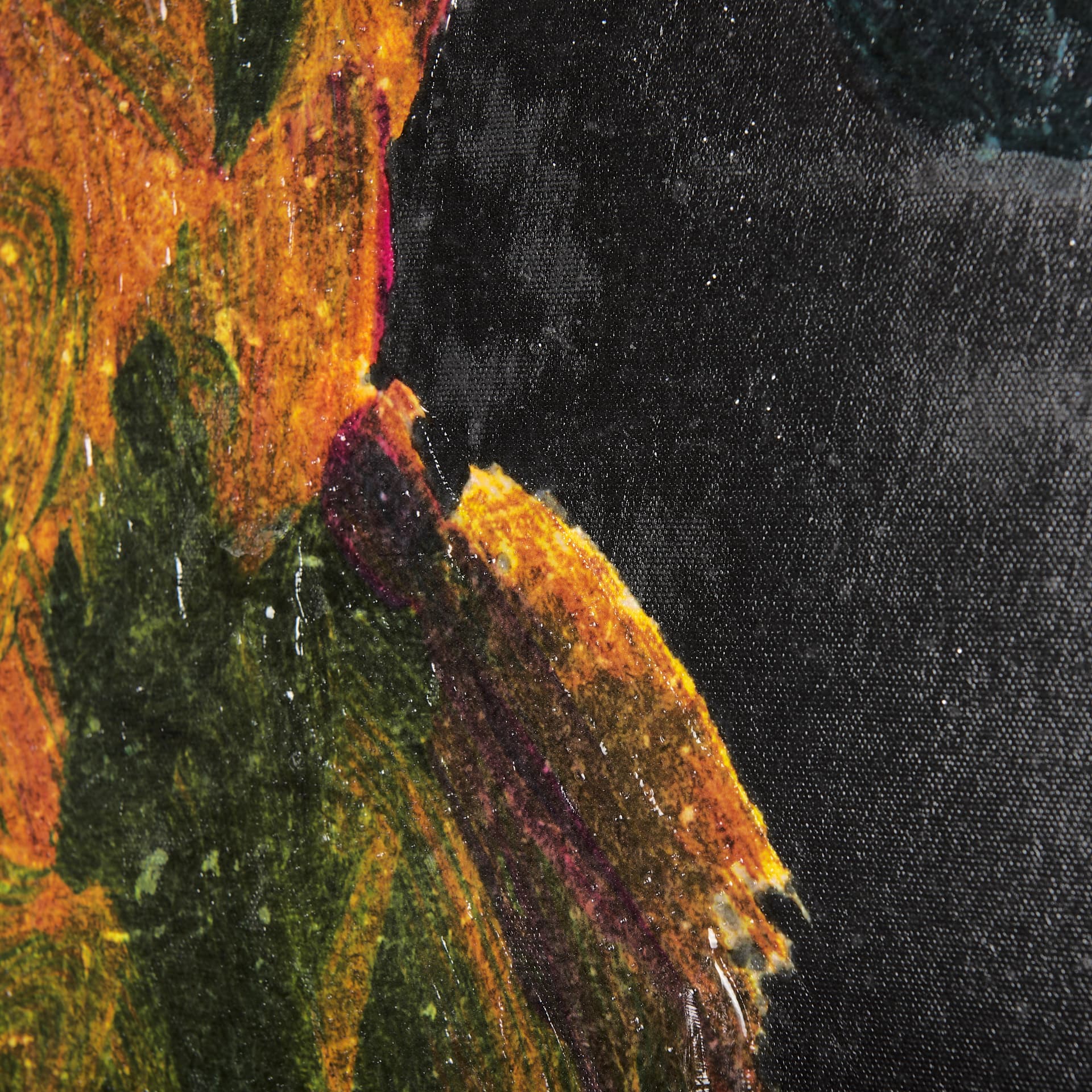 Midnight Flower I by Mercana Studio a Hand Embellished Textured Canvas — product photograph