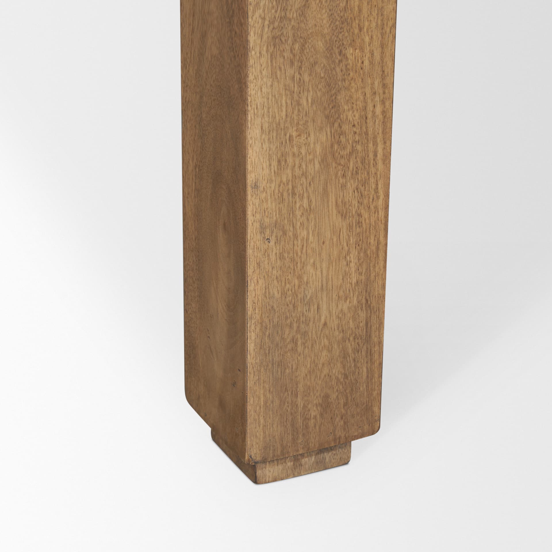 Sapphira Brown Wood Tapered Top Console Table — product photograph
