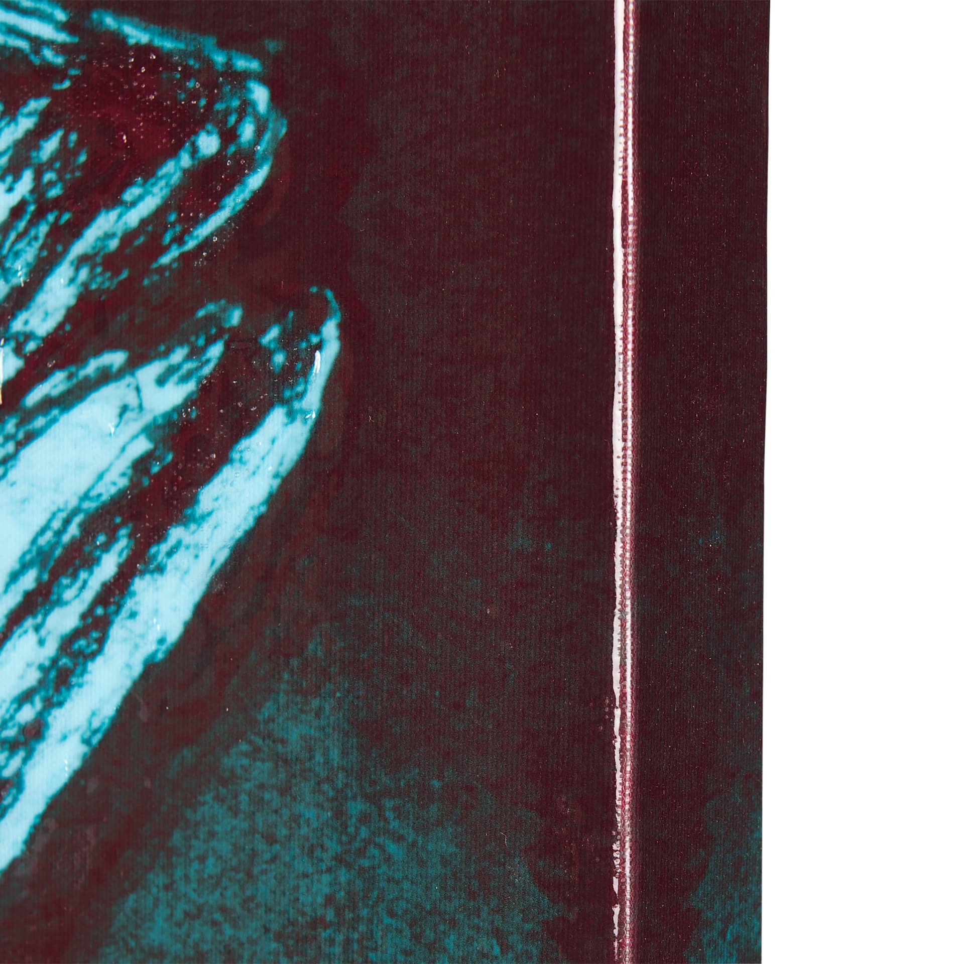 Largemouth Bass Turquoise by Mercana Studio a Hand Embellished Textured Canvas — product photograph