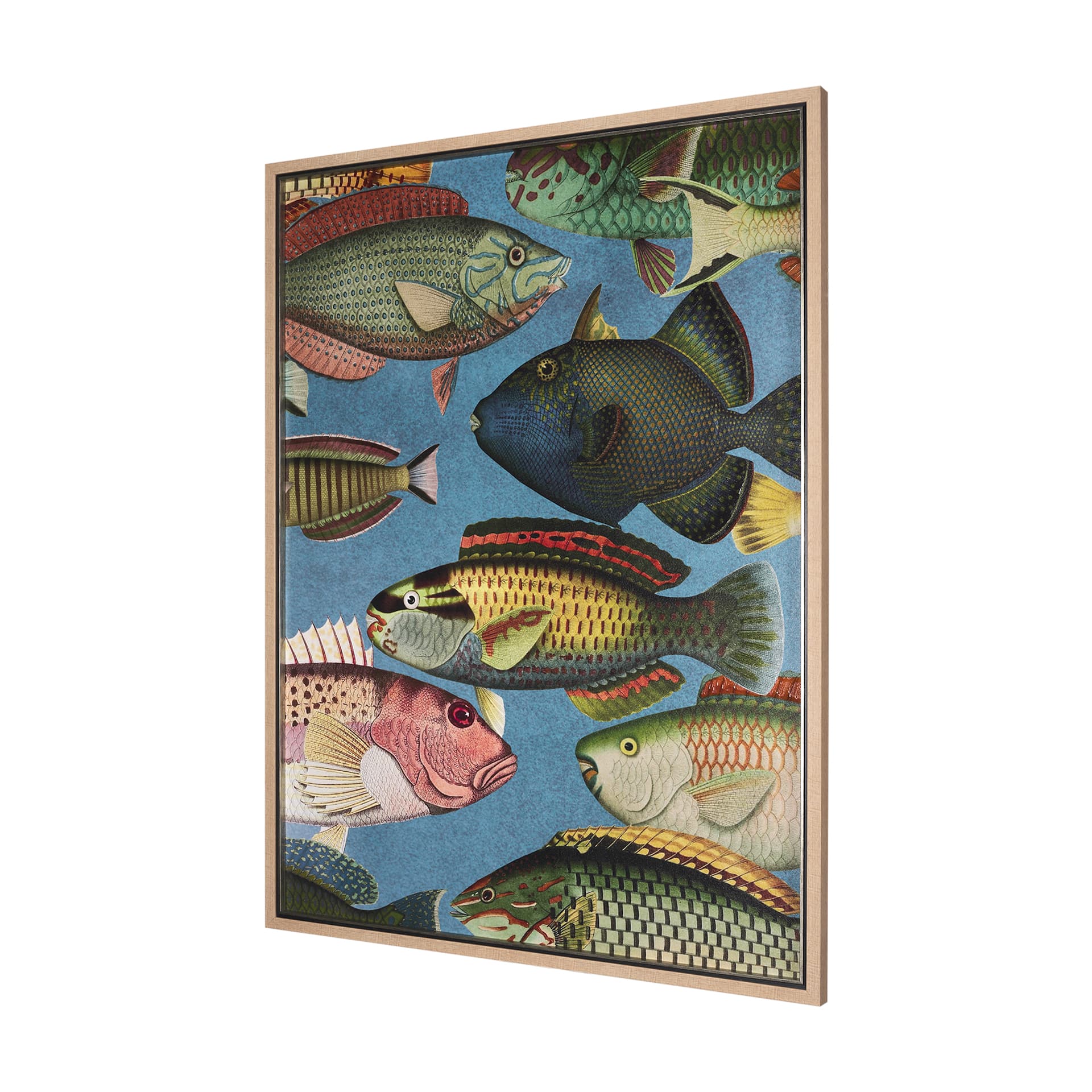 Vadum Piscis by Mercana Studio a Hand Embelished Textured Framed Art Print — product photograph