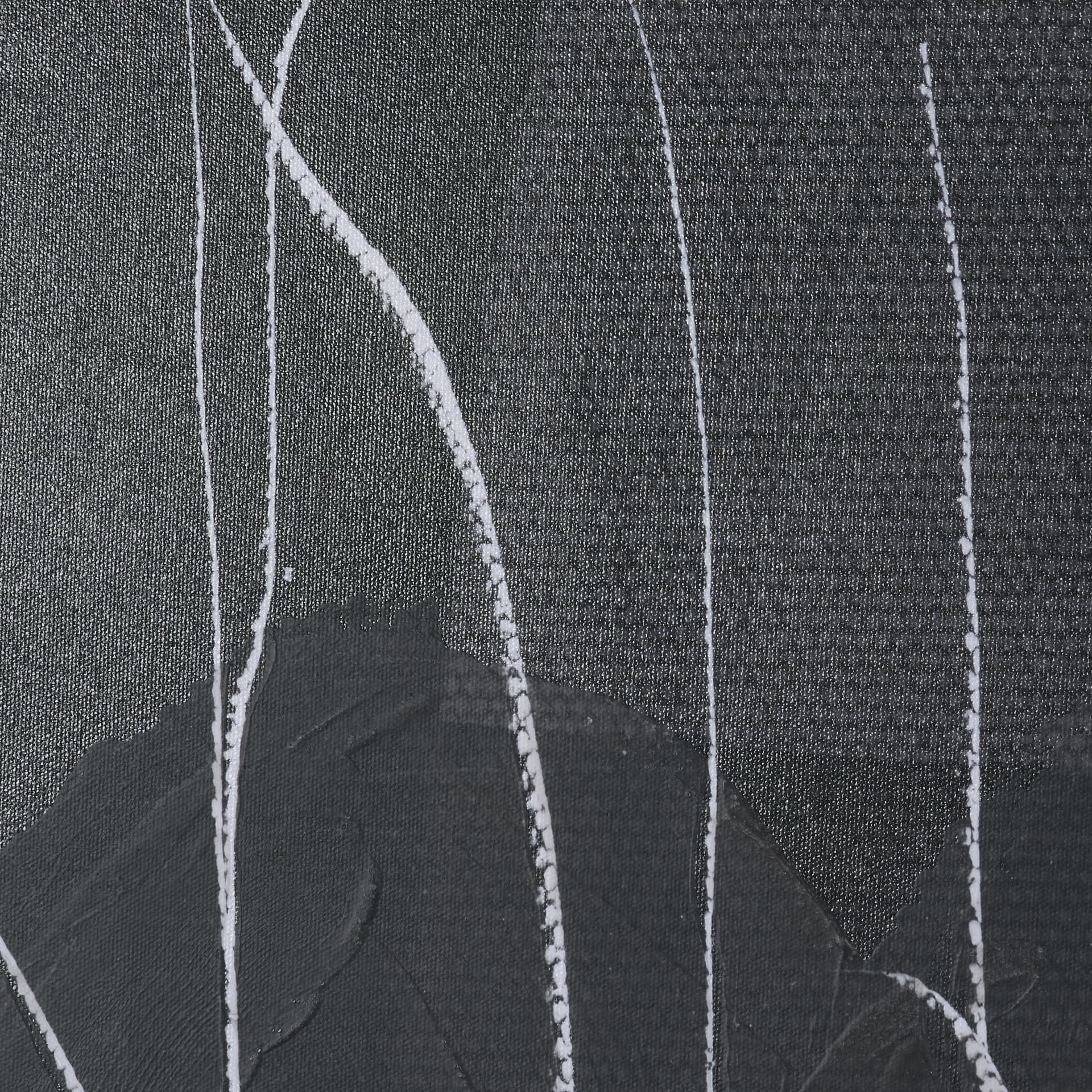 Beneath The Silence by Mercana Studio Hand-Embellished Textured Framed Canvas Artwork — product photograph