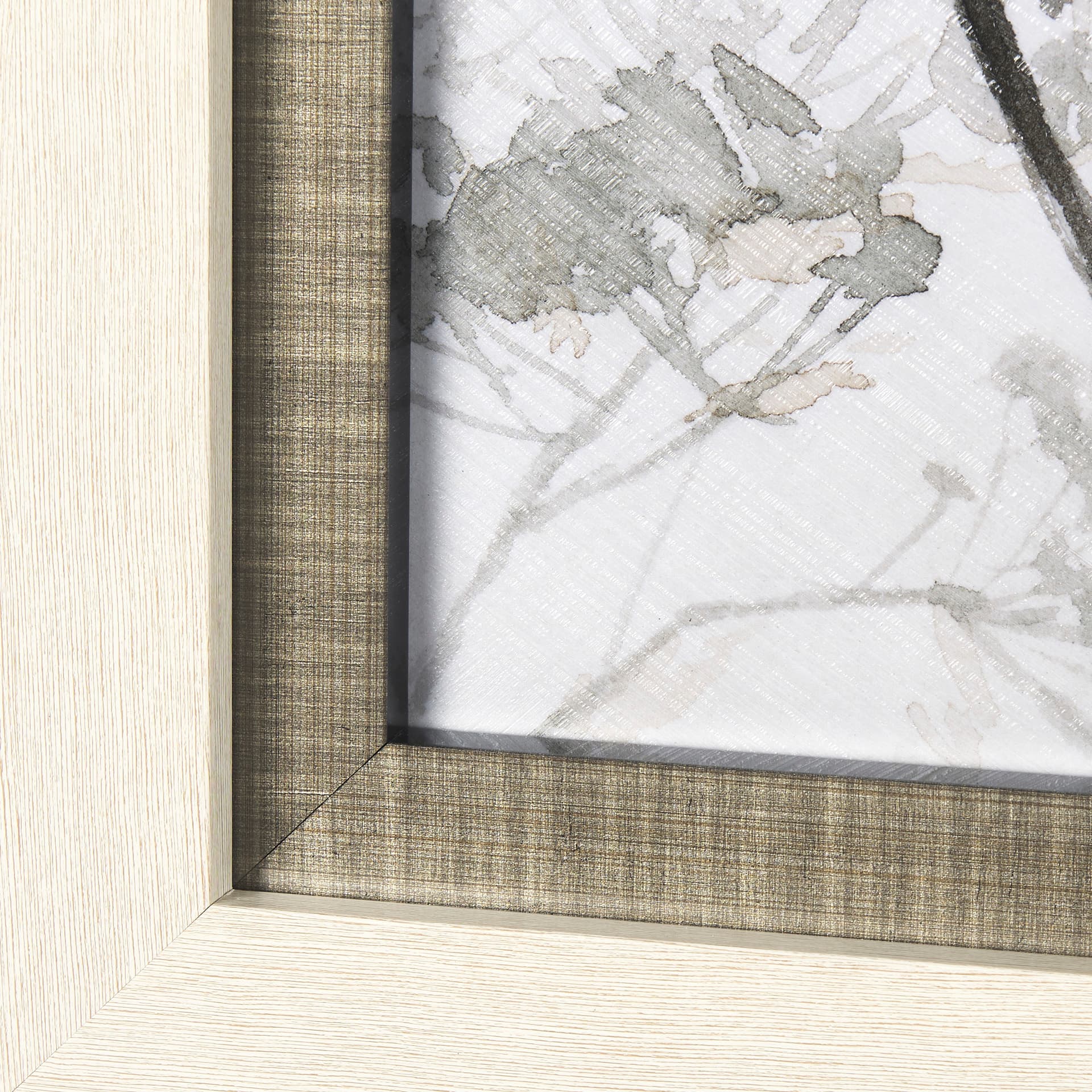 Meadow by Mercana Studio a Hand Embellished Textured Framed Art Print Matted under Glass — product photograph