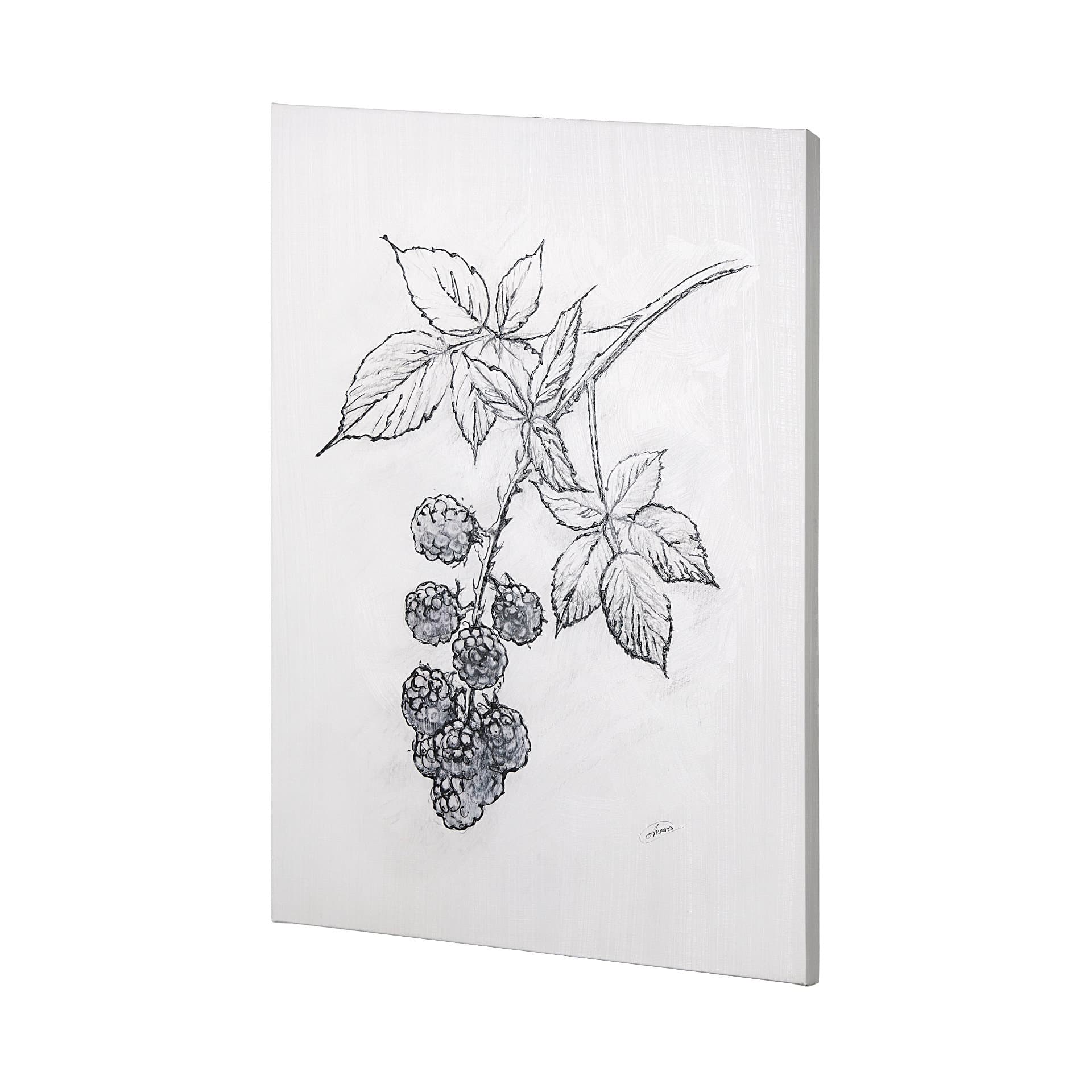 Wildberry Collection Blackberry by Ariana a Hand Embellished Textured Canvas — product photograph