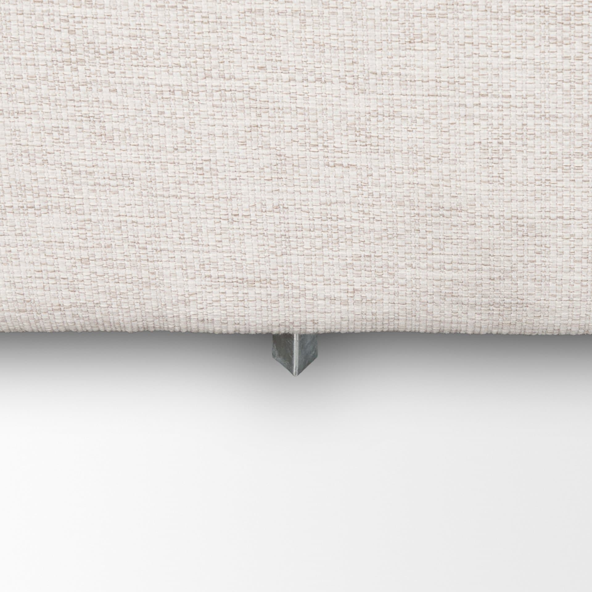 Halston Small Ottoman Oatmeal Performance Fabric — product photograph