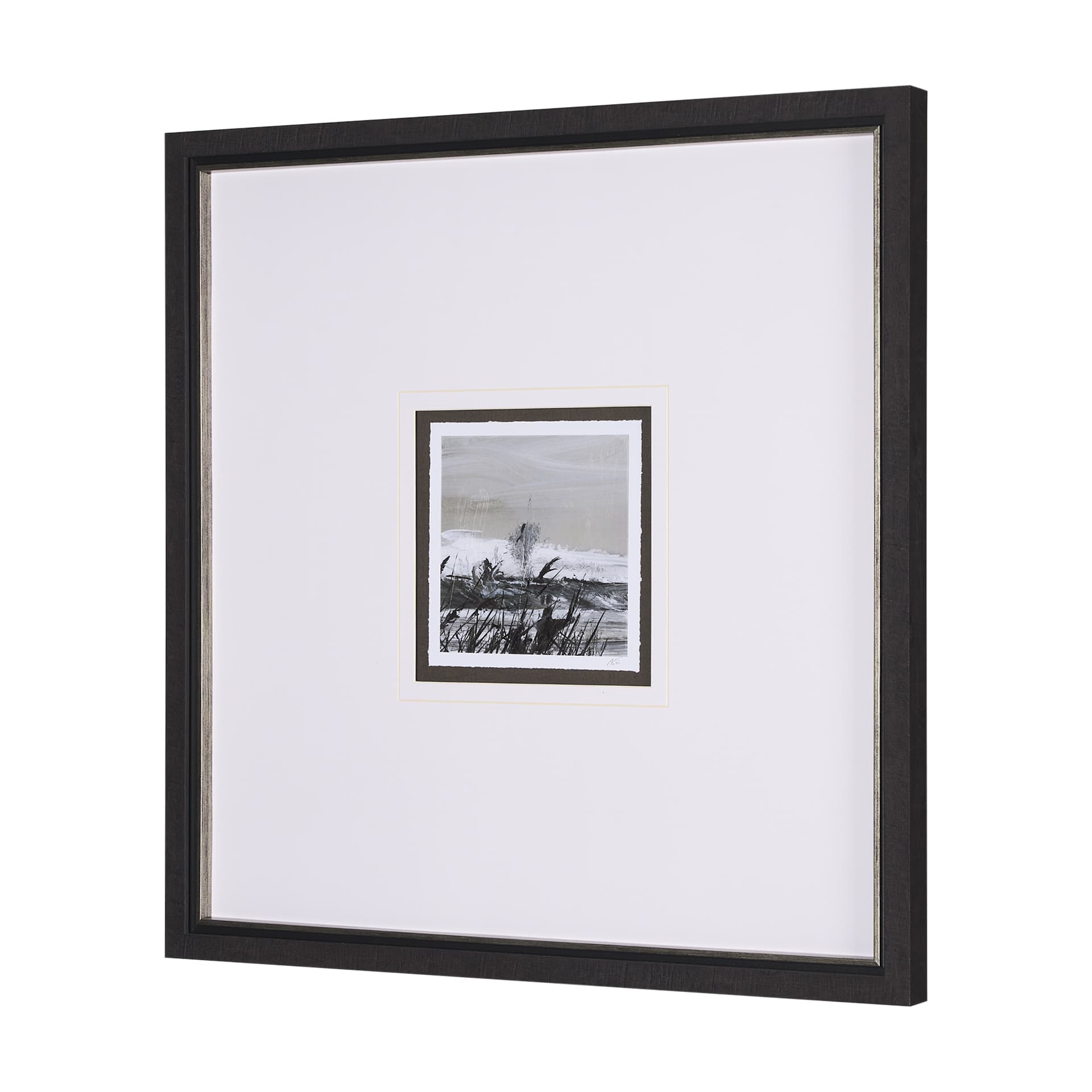 Winter Day III by Mercana Studio a Hand Embellished Textured Framed Art Print Matted under Glass — product photograph
