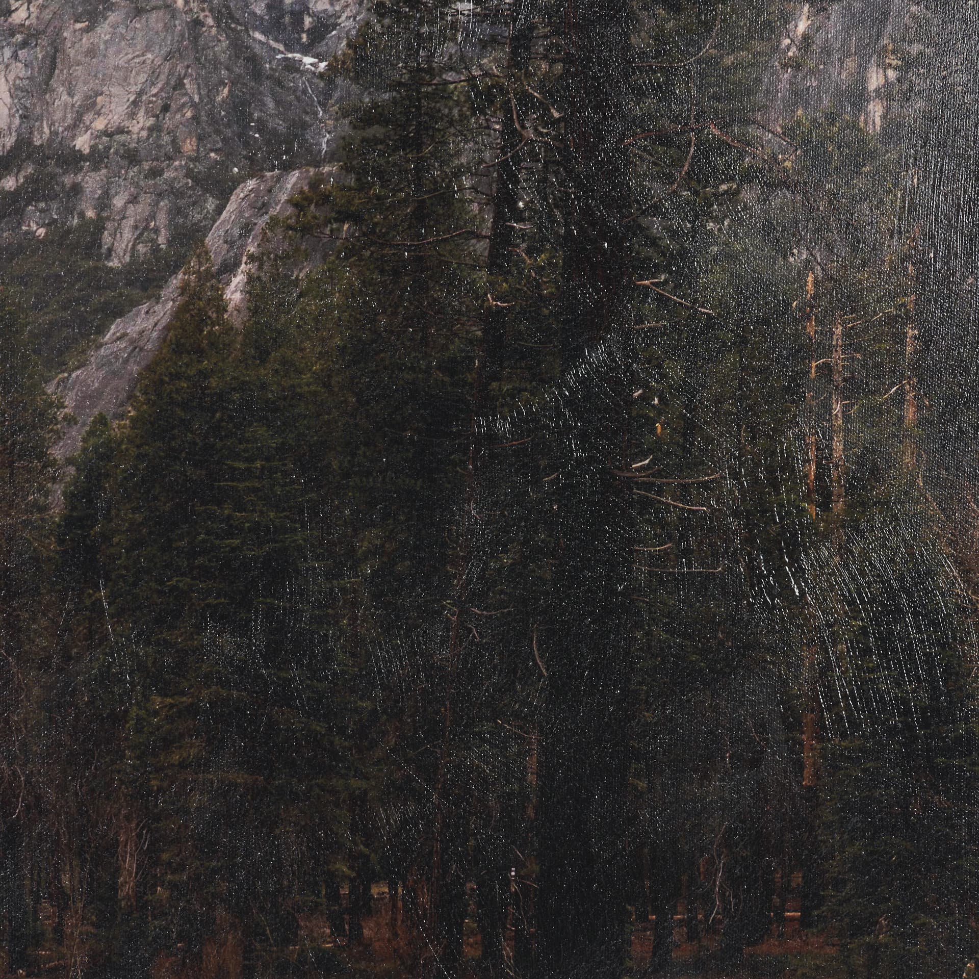 Misty Mountain by Gary Blatter Hand-Embellished Textured Framed Canvas Art Print — product photograph