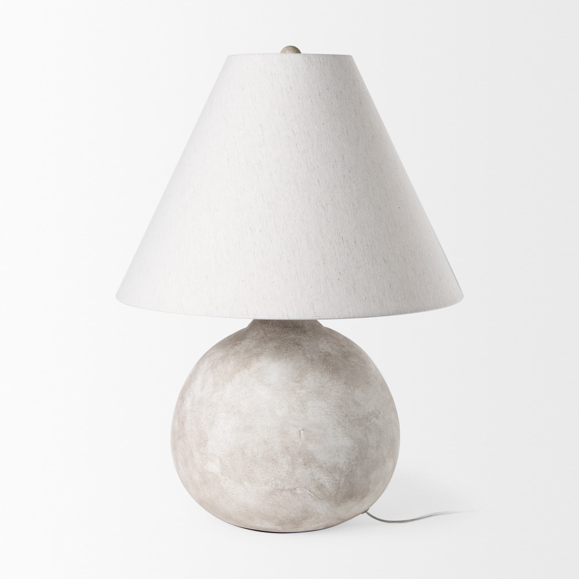 Mehdi Cream Ceramic Table Lamp — product photograph