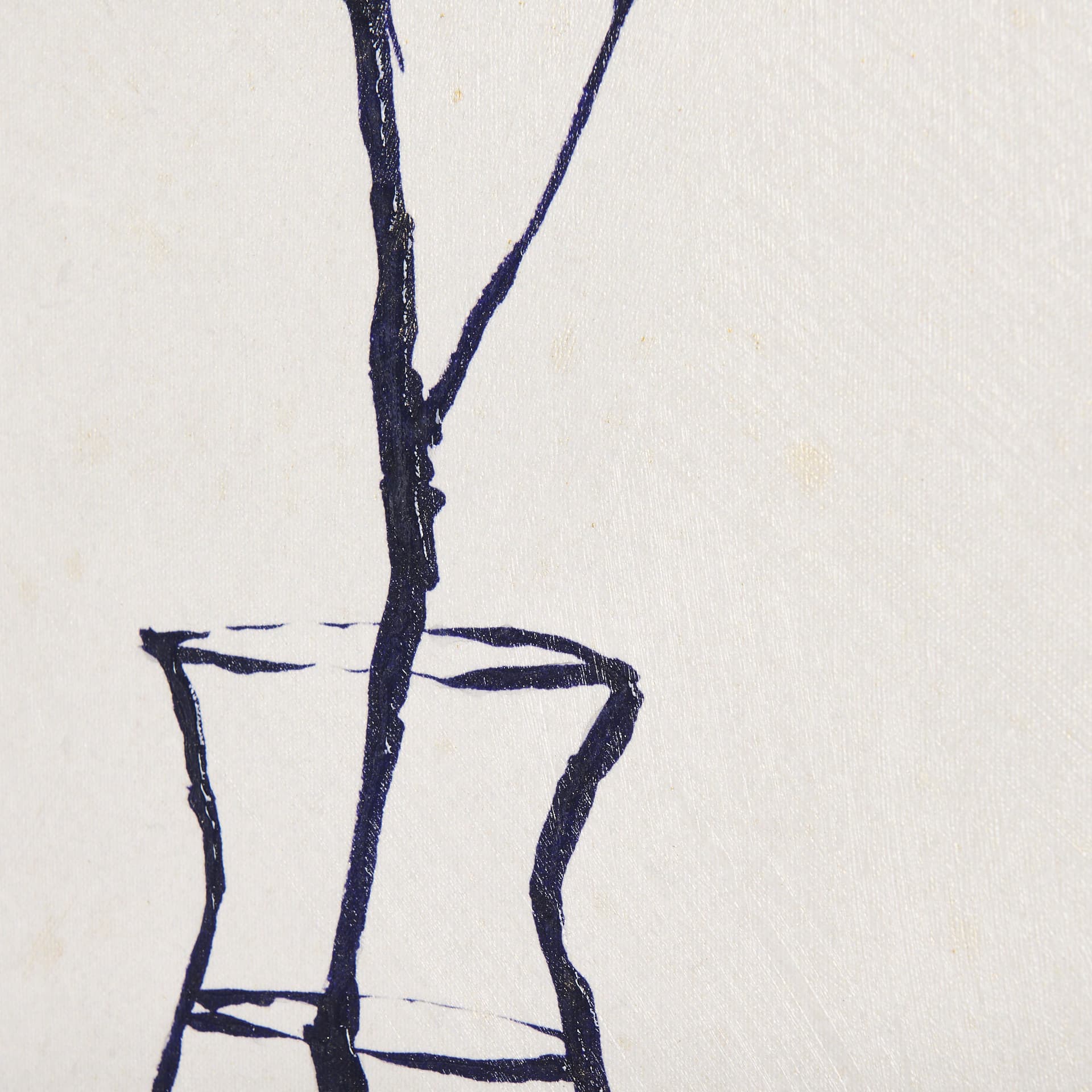 Sapphire Vase II by Mercana Studio a Hand Embellished Textured Canvas — product photograph