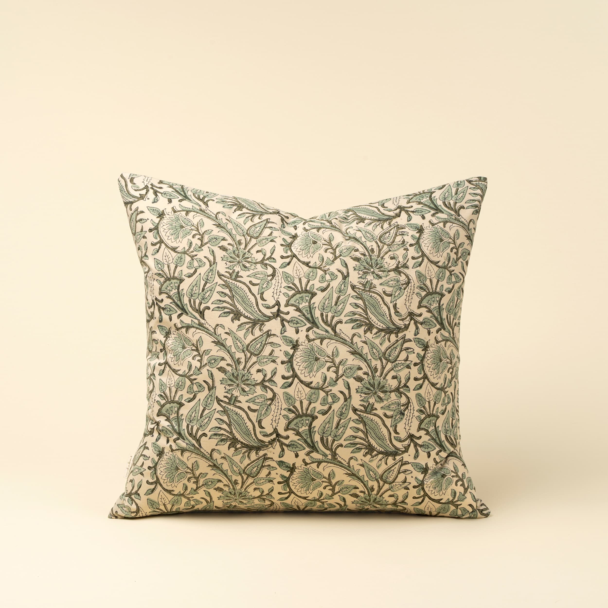 Rupi 20x20 Block Print Pillow Cover — product photograph
