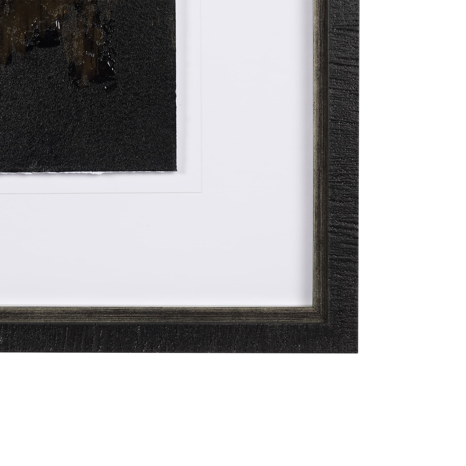 Water's Reflection-L by Chad Mackay a Hand Embellished Textured Framed Art Print Matted under Glass — product photograph