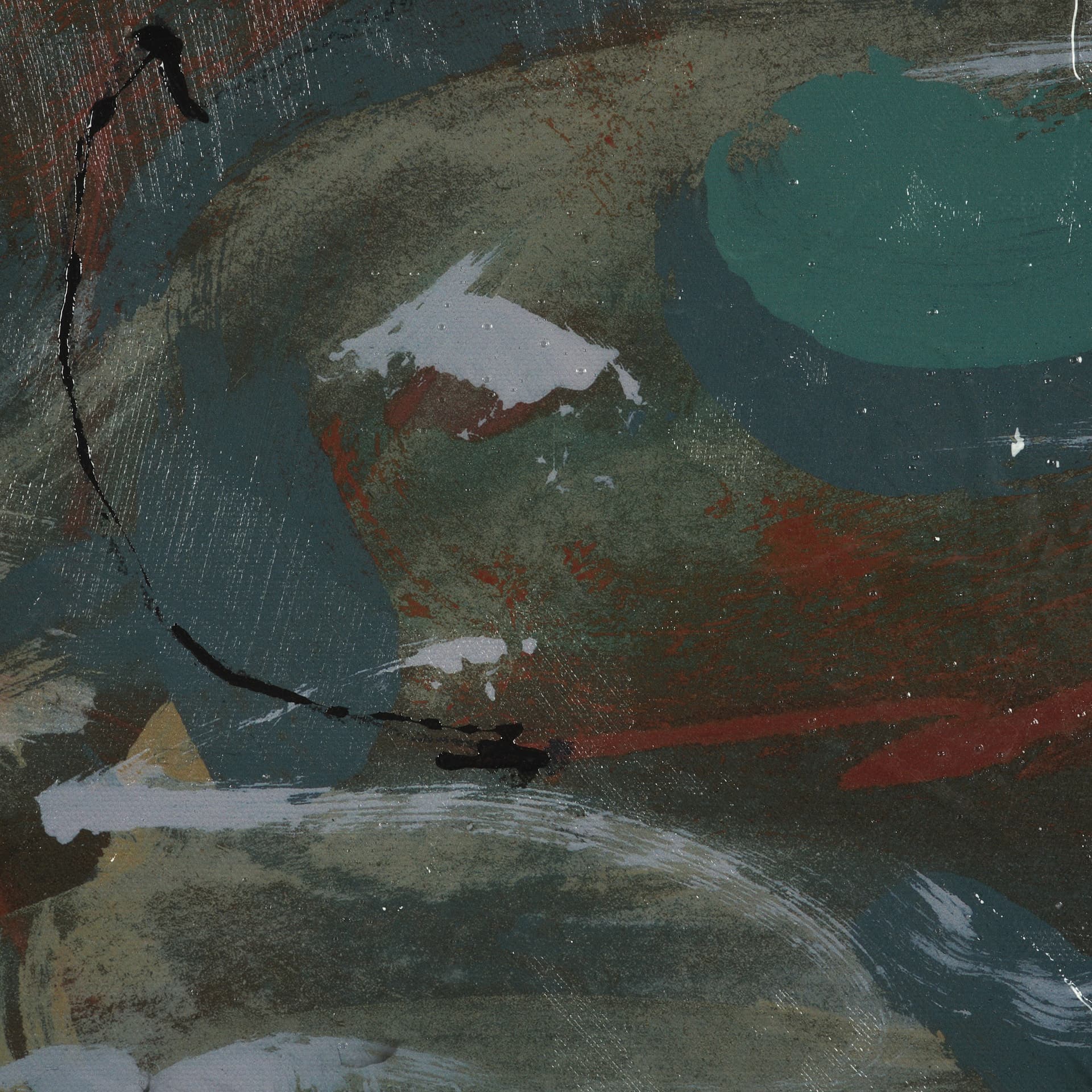 Graphite Sensation I by Mercana Studio a Hand Embellished Textured Framed Canvas — product photograph