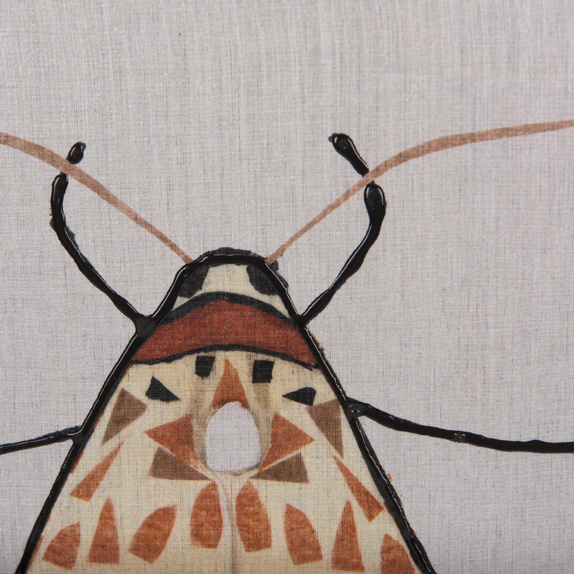 Moth I by Mercana Studio a Hand Embellished Textured Framed Art Print — product photograph