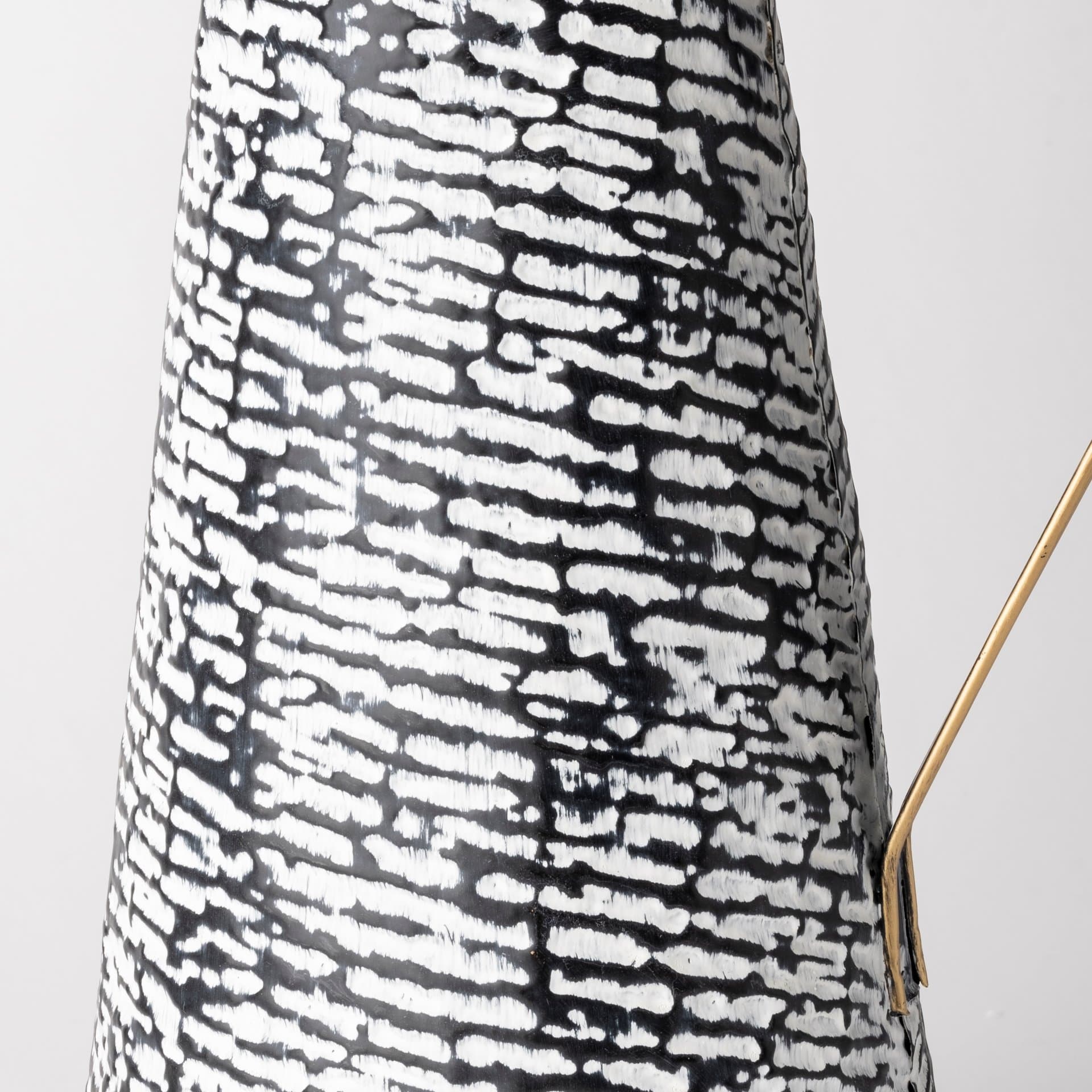 Colette Small Black/White Patterned Vase — product photograph
