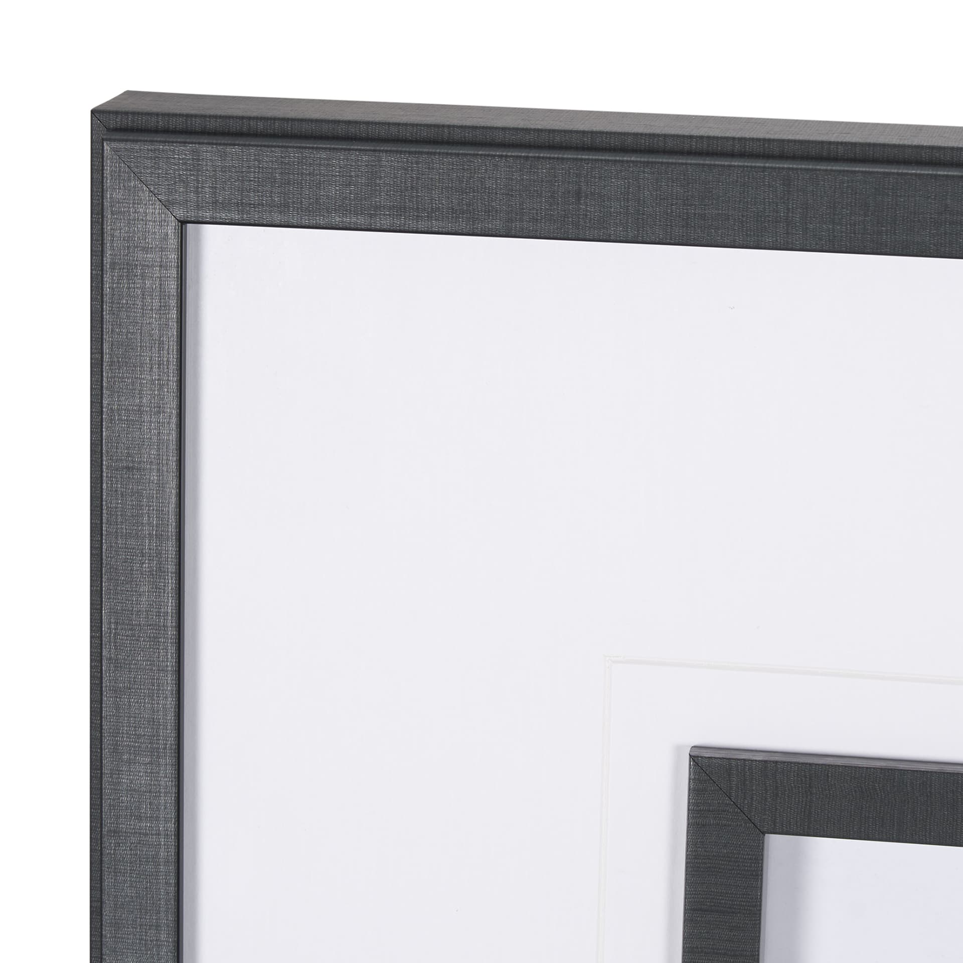 Poised by Mercana Studio a Hand Embellished Textured Framed Art Print Matted under Glass — product photograph