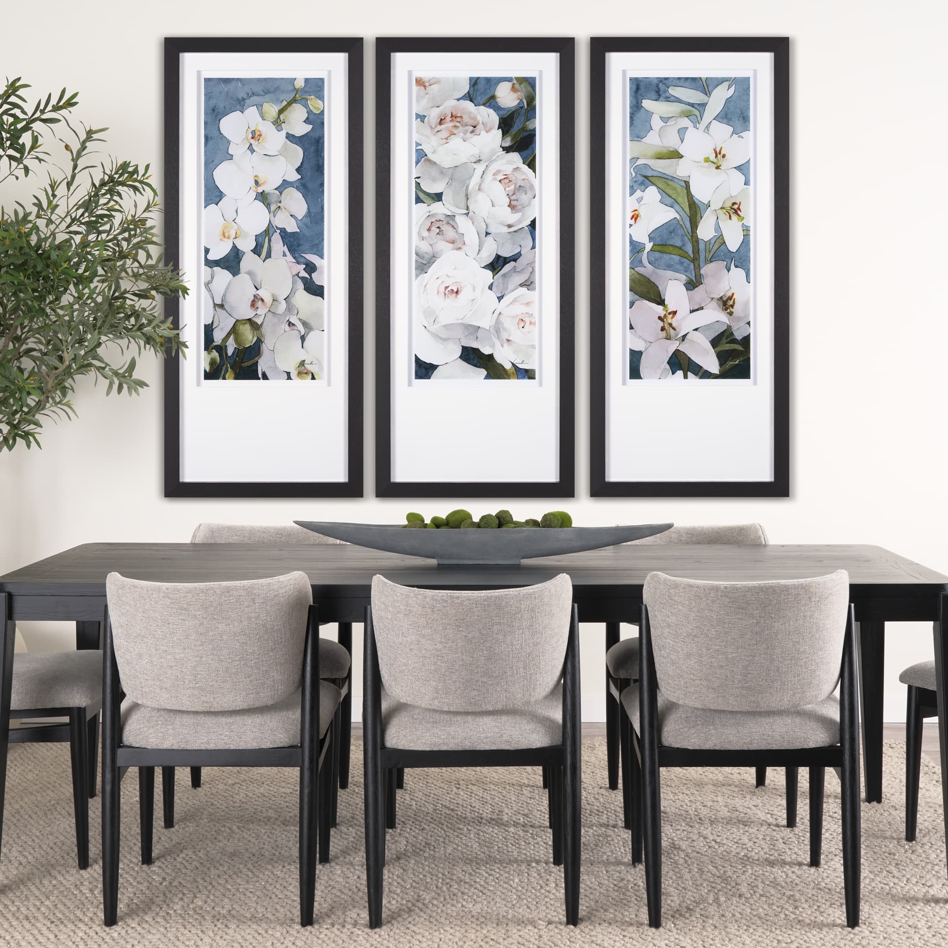 Purity III by Mercana Studio a Framed Art Print — in a styled room