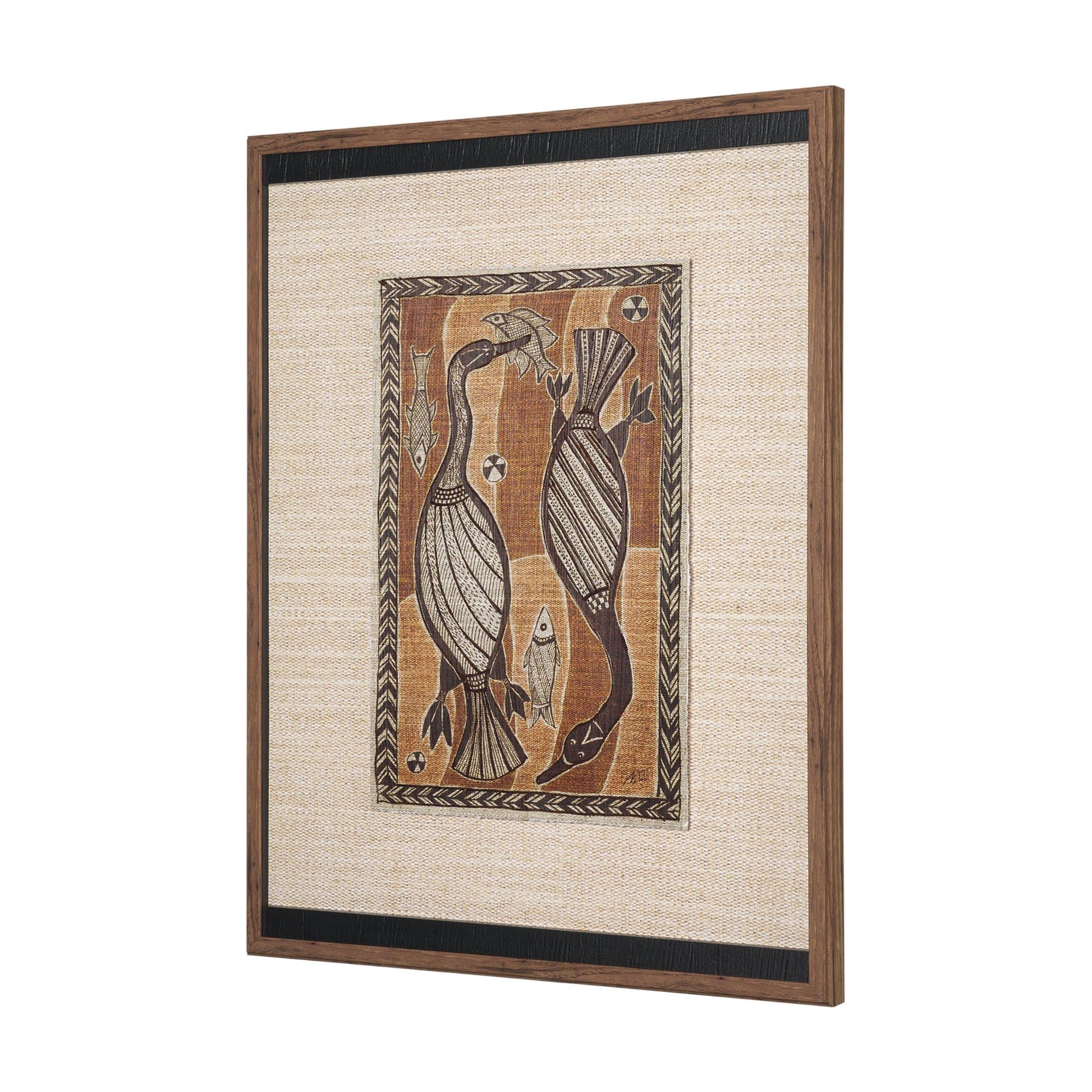 Mythical Jungle I by Mercana Studio Hand Embelished Textured Framed Artwork Matted under Glass — product photograph