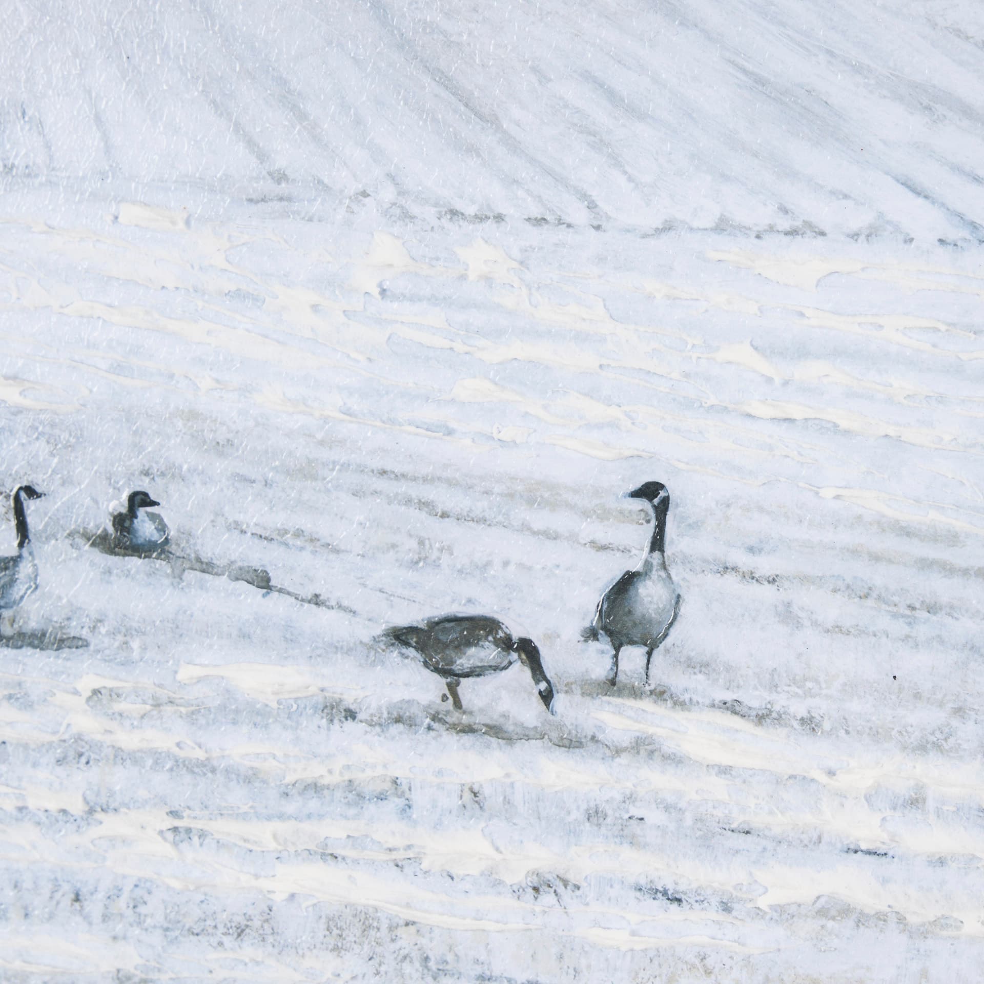 Winter On The Farm IV by Mercana Studio a Hand Embellished Framed Art Print — product photograph
