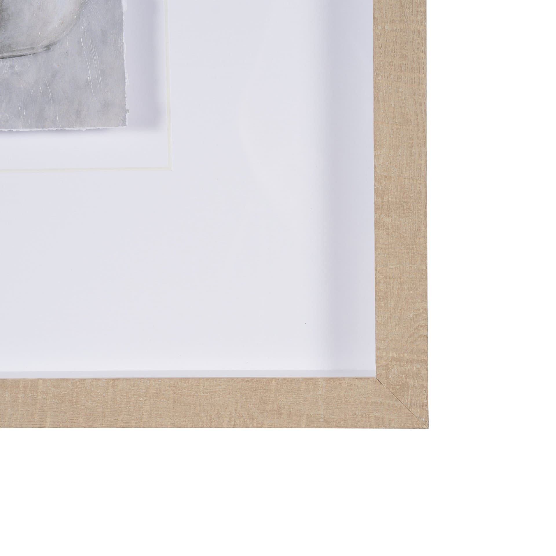 Studies in White and Ash: Study IV by Mercana Studio Textured Framed Artwork Matted under Glass — product photograph