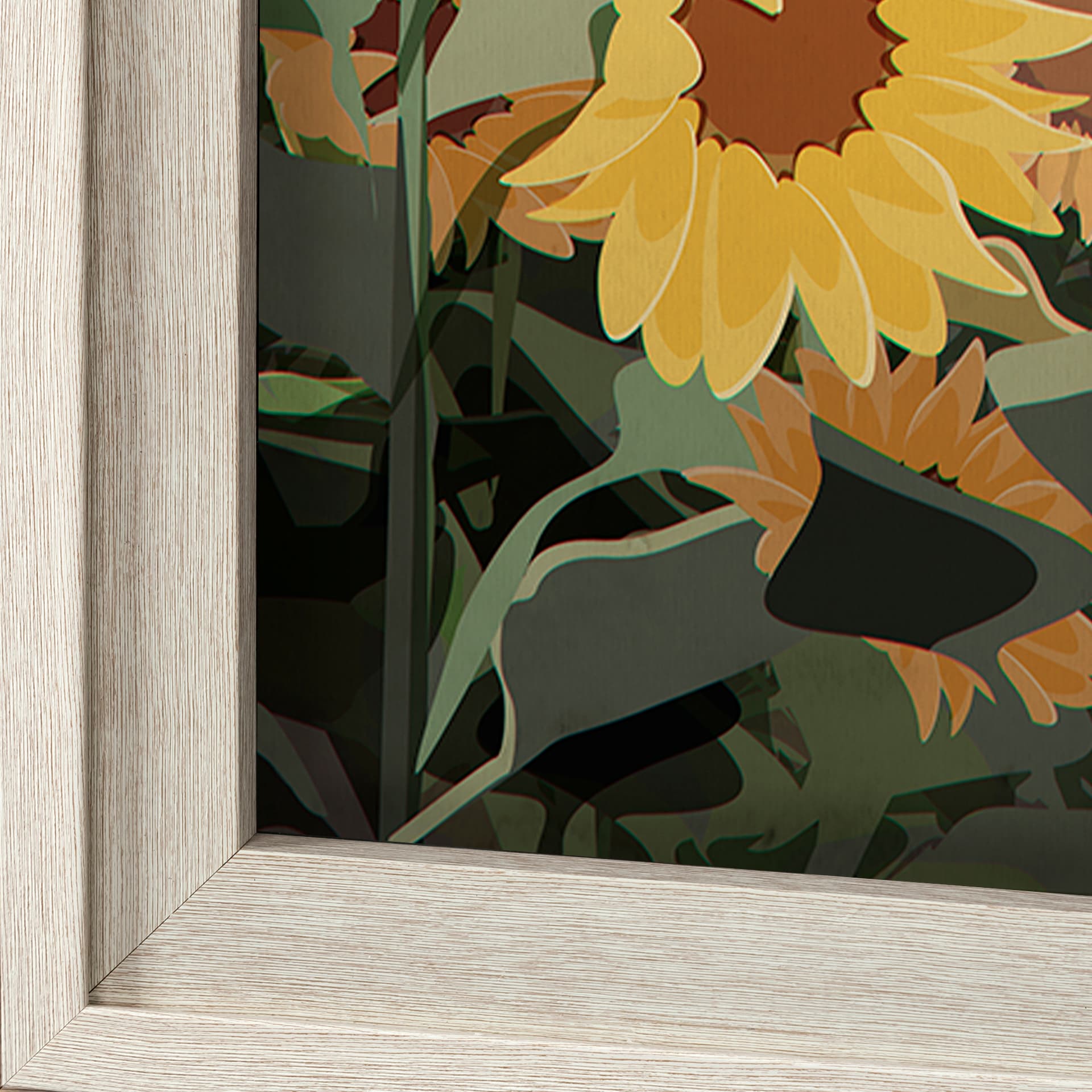 Kansas Go USA (XL) by Mercana Studio a Hand Embellished Decograph Framed Art Print under Glass — product photograph