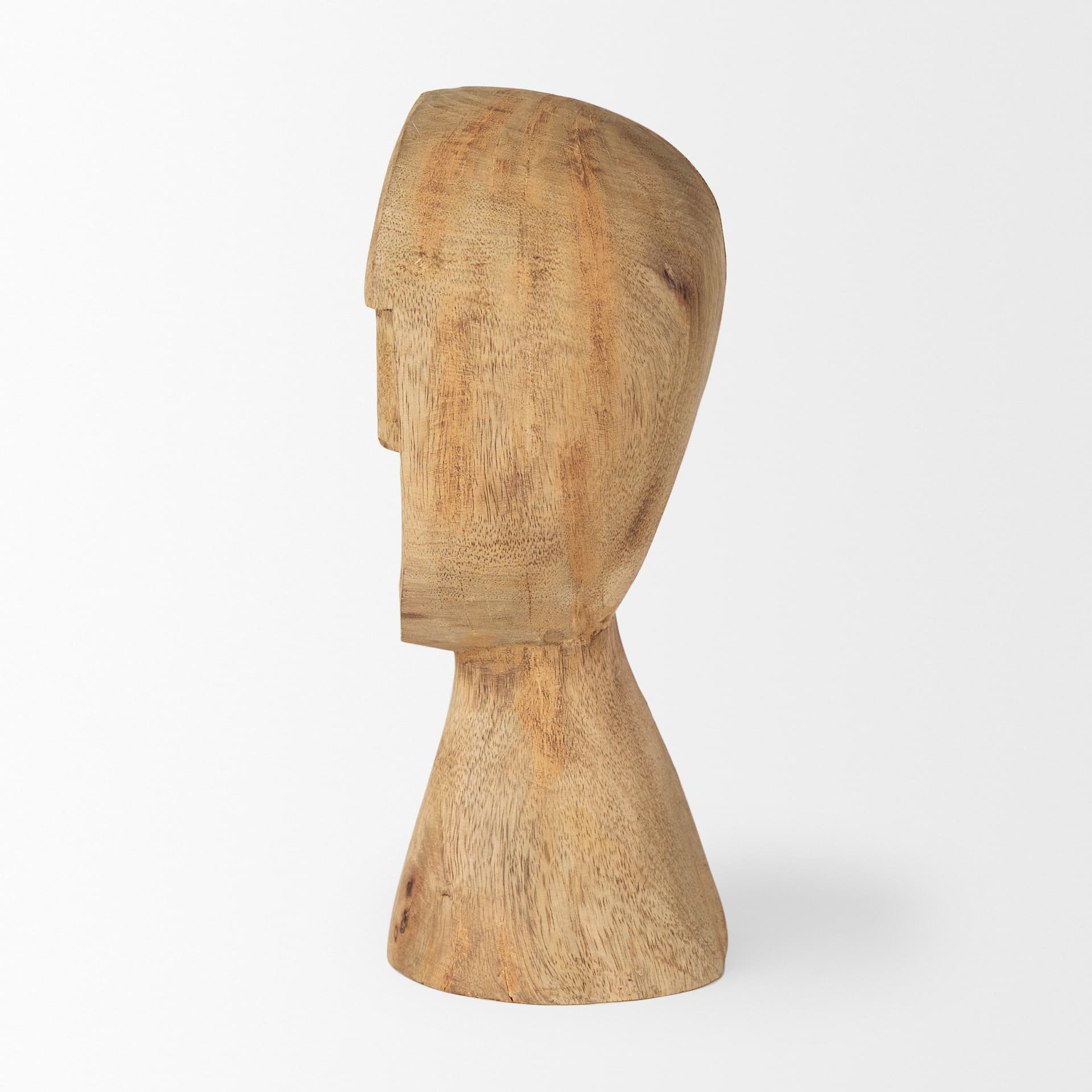 Ivan Medium Wooden Head Sculpture — product photograph