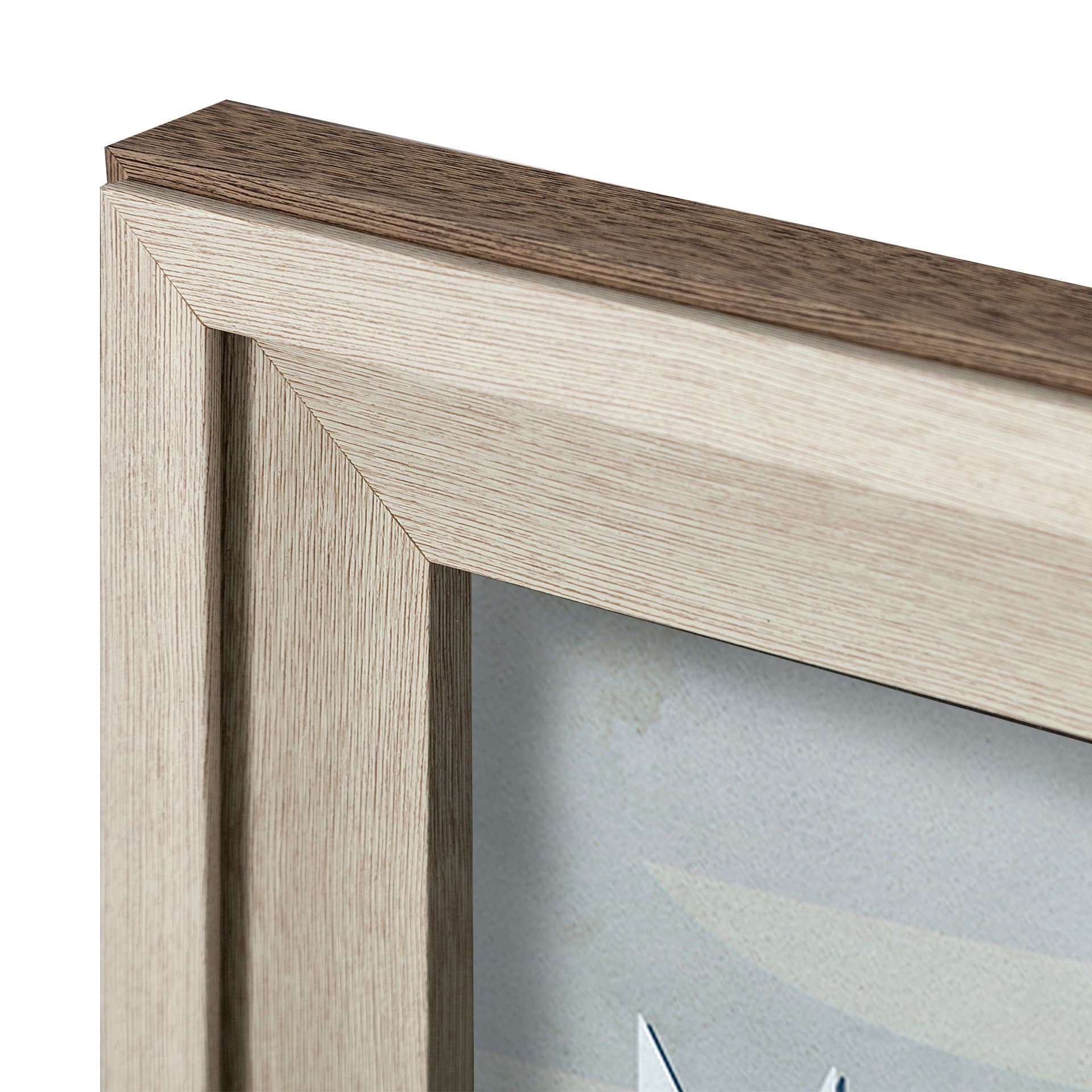 Massachusetts Go USA (XL) by Mercana Studio Hand Embellished Decograph Framed Art Print under Glass — product photograph