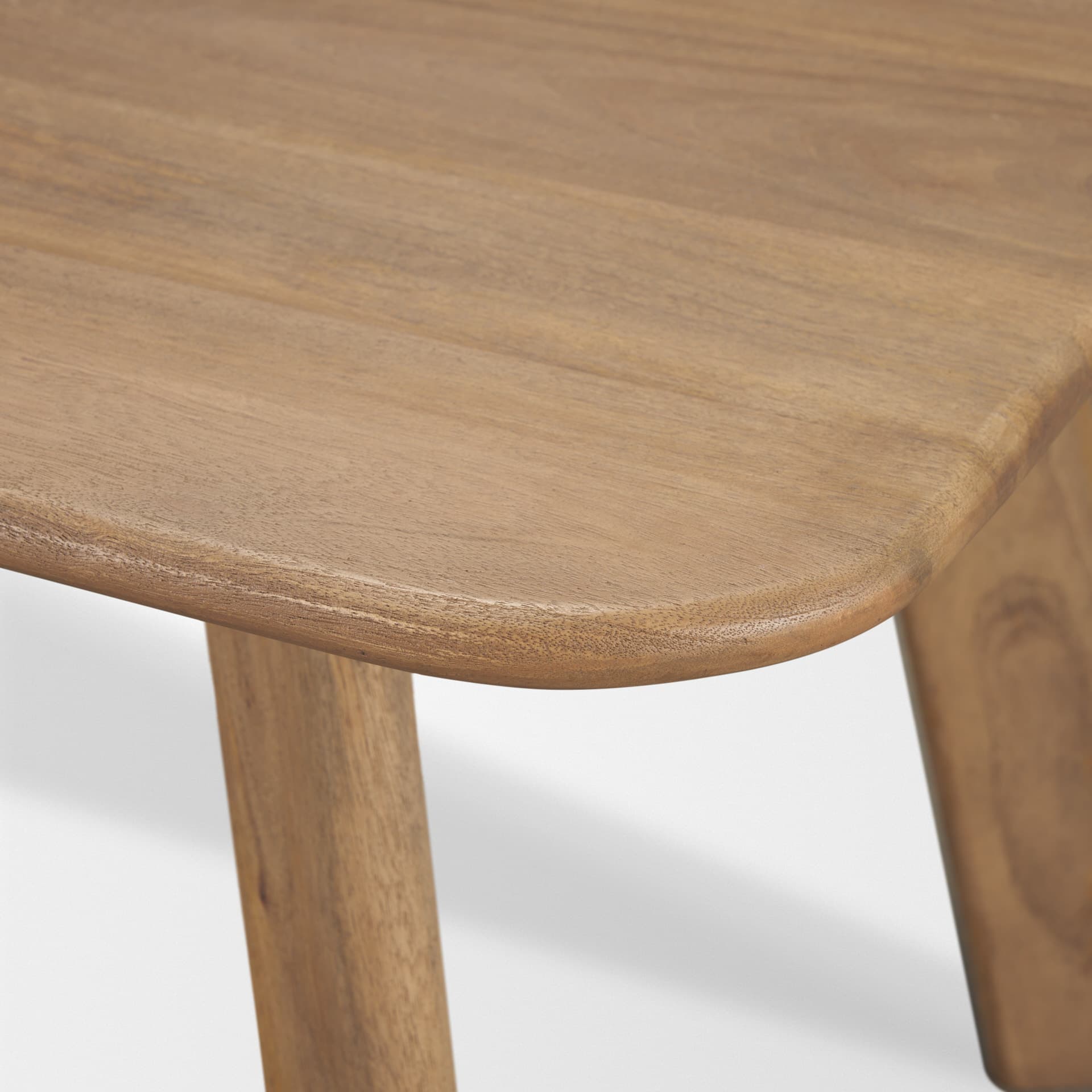 Welborn 84"L x 42"W Rectangular Dining Table | Modern | Light Brown Wood | Seats 8 — product photograph