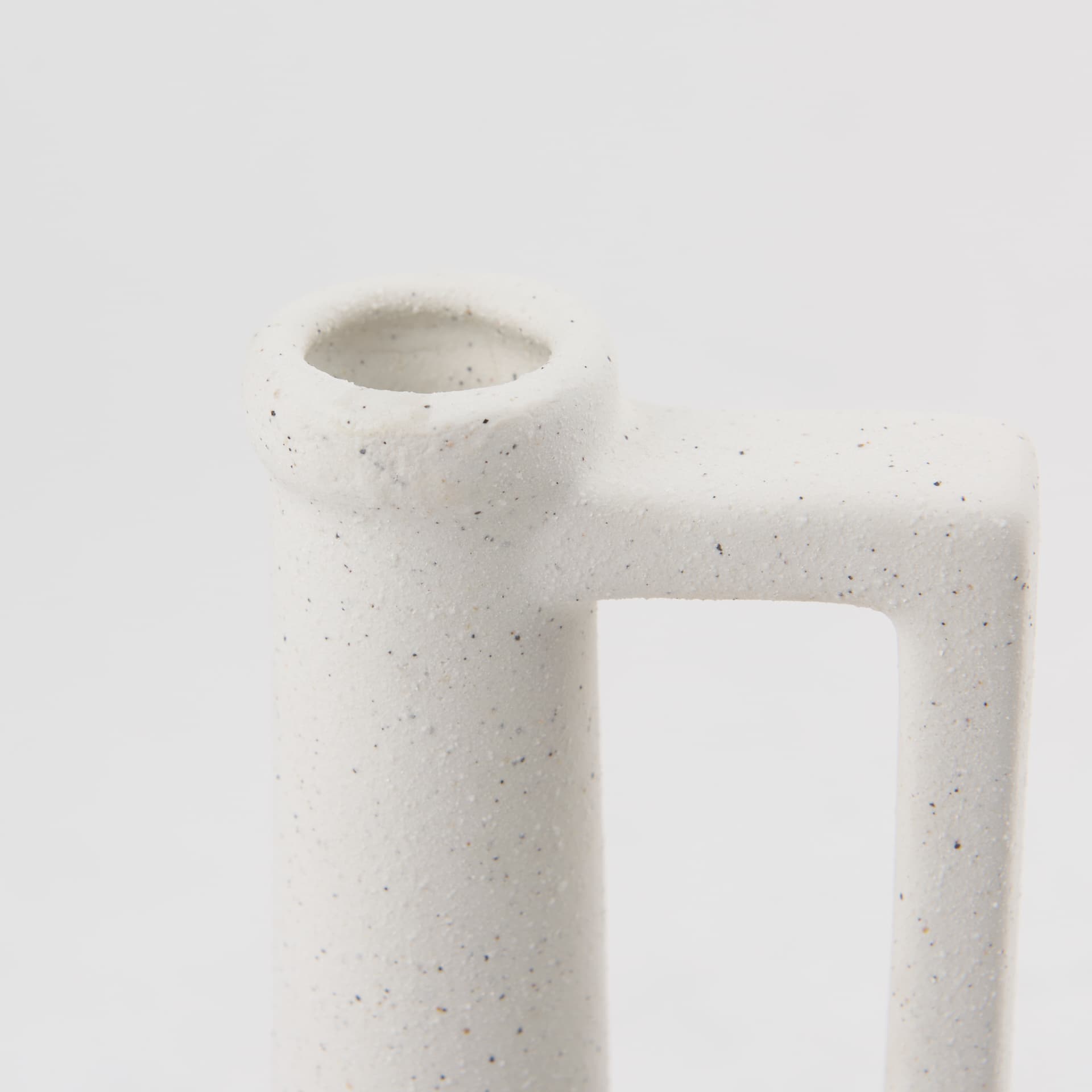 Burton 10.8H Small White Ceramic Jug Vase — product photograph