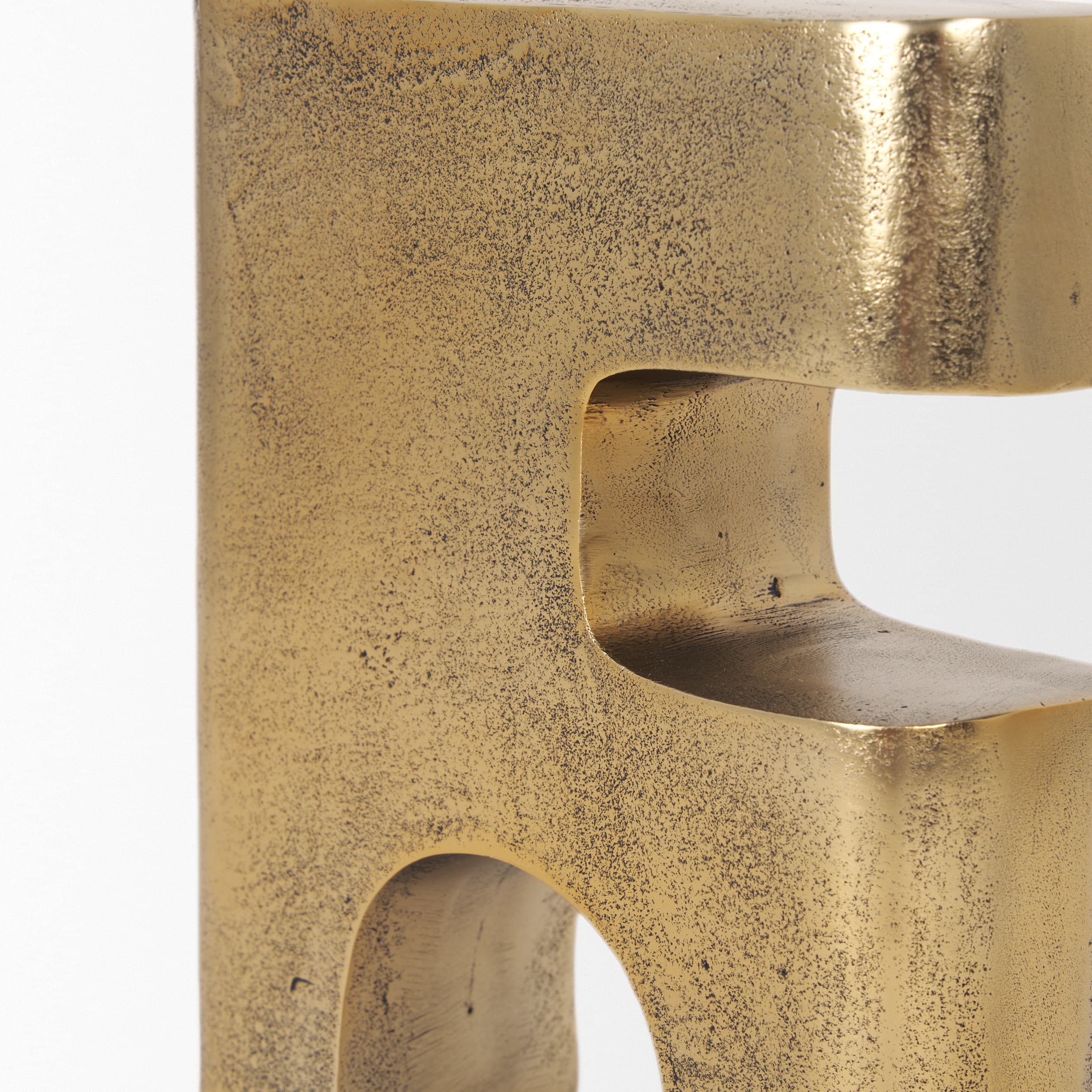 Renni Antiqued Brass Large Decorative Sculpture — product photograph