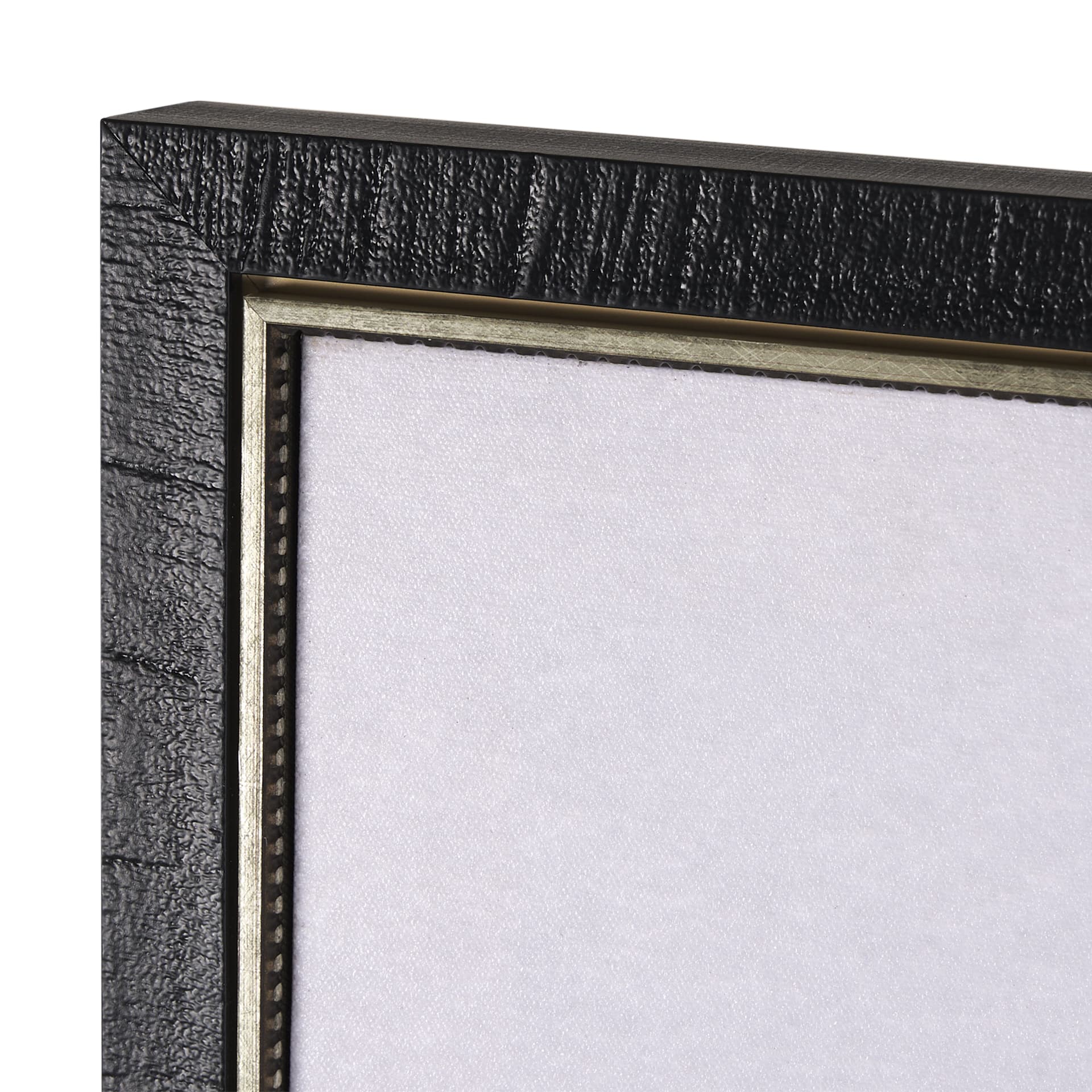 Floral Silhouette I by Mercana Studio a Hand Embellished Textured Framed Canvas — product photograph