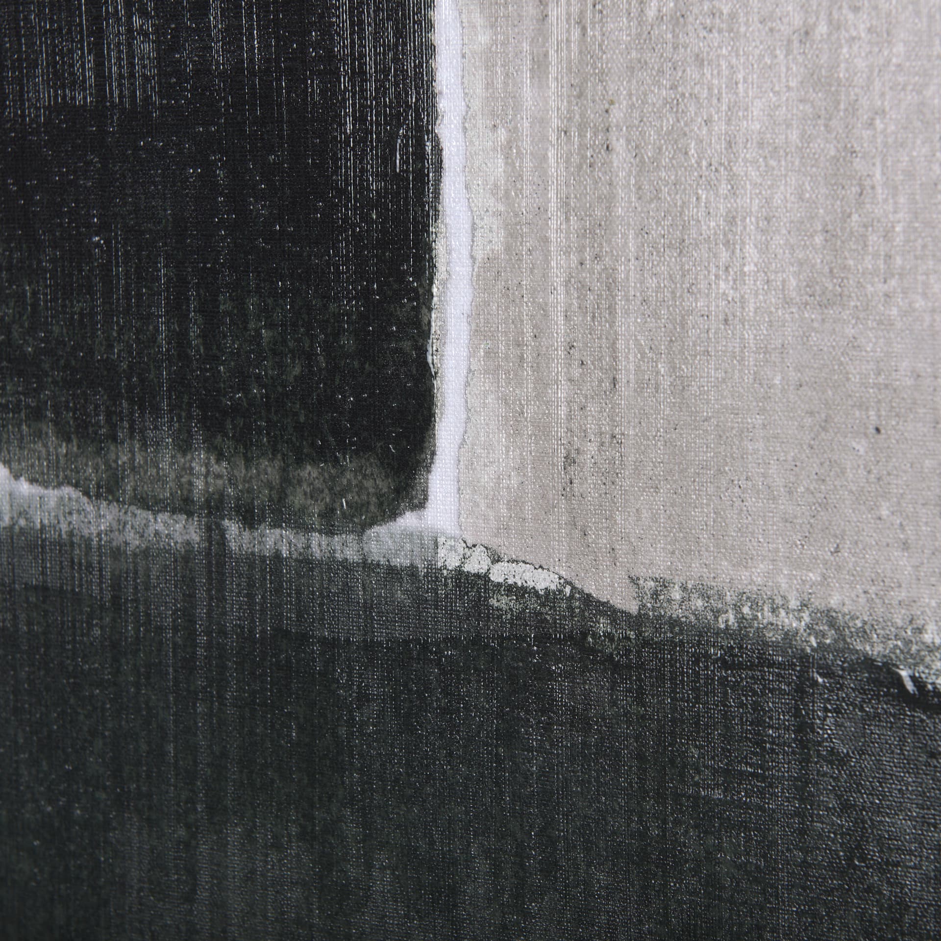 Block I by Mercana Studio a Hand Embellished Textured Canvas — product photograph