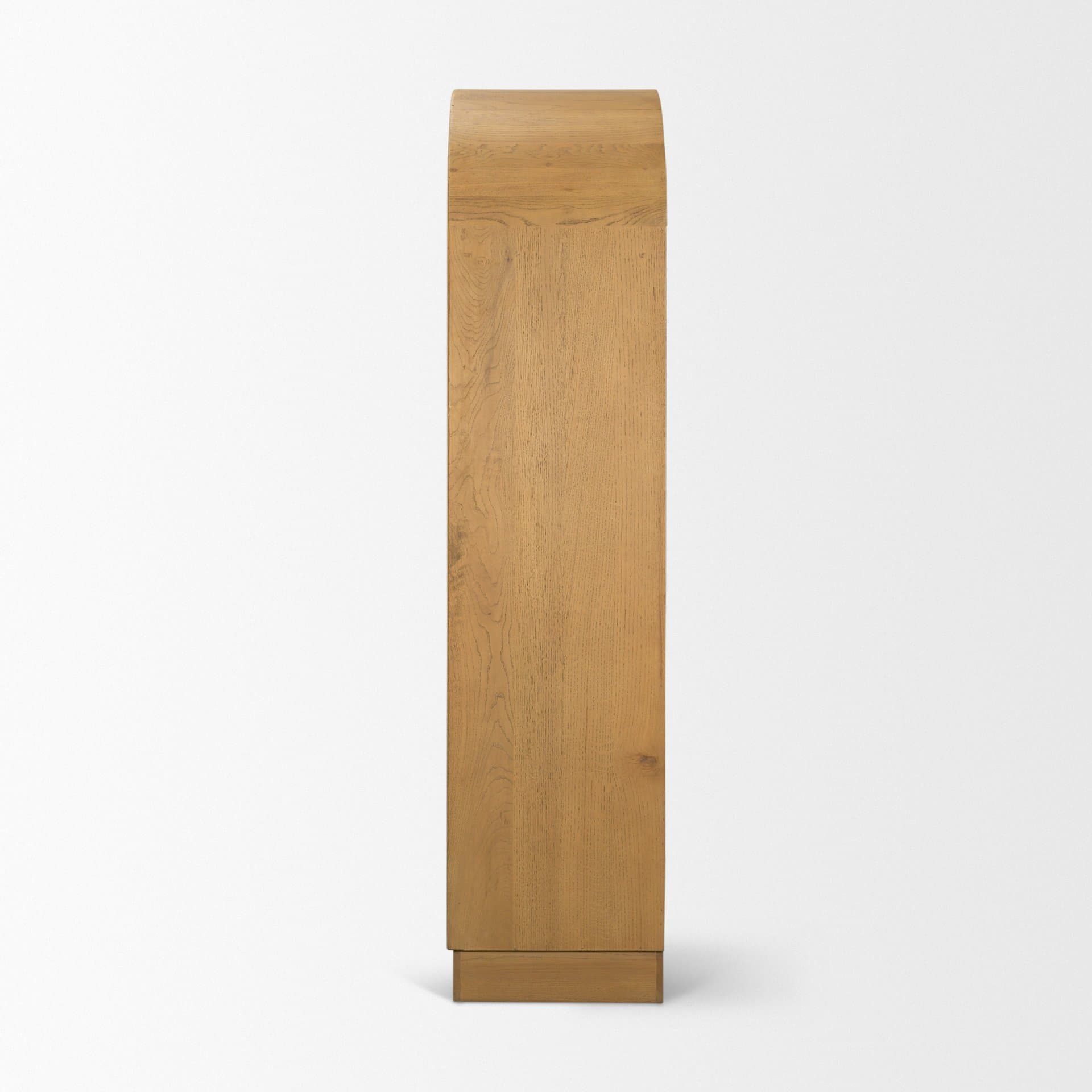 Hawthorne Solid Oak Wood w/ Glass Curio Cabinet — product photograph