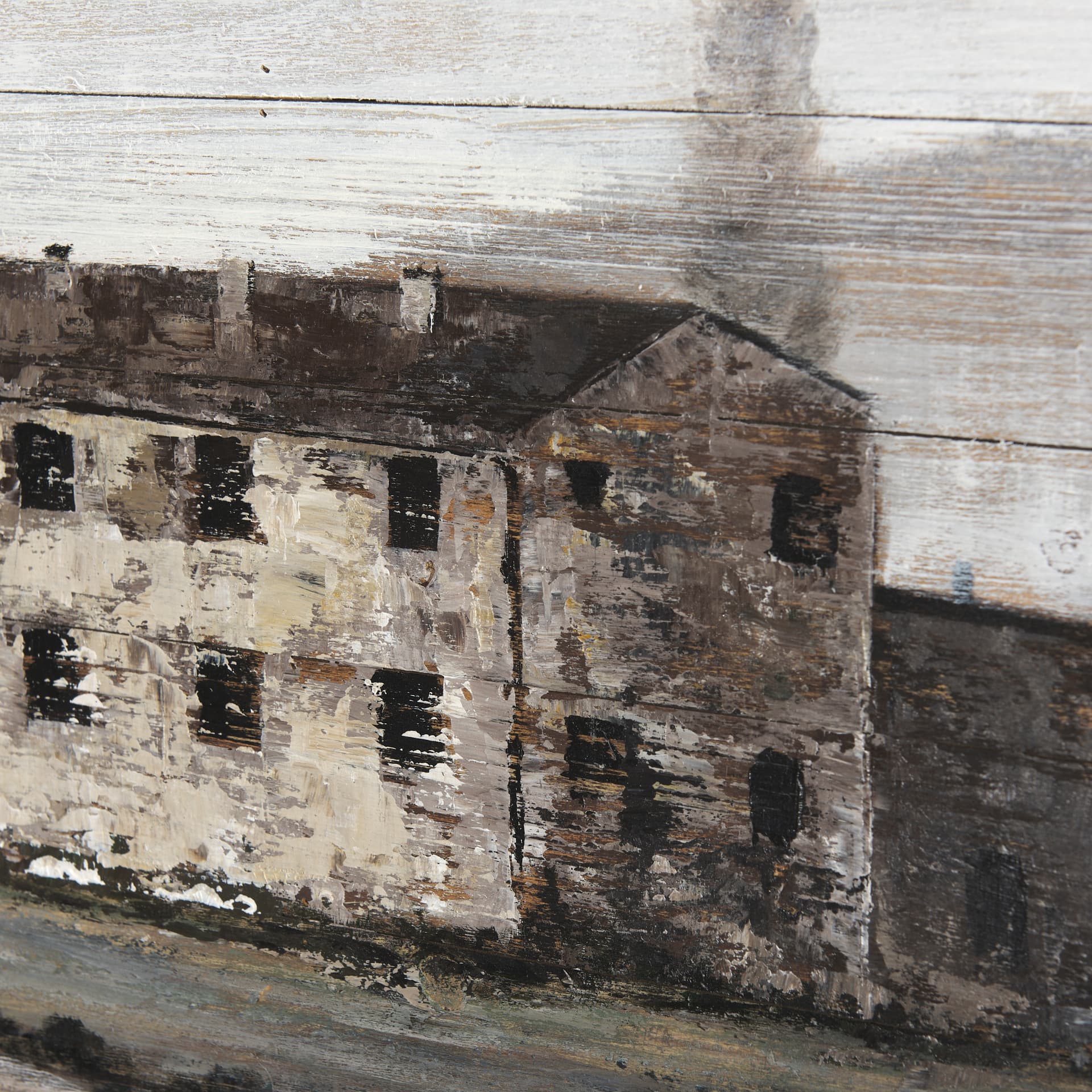 Tuscan Cypress 60x36 Hand Painted on Wood Oil Painting — product photograph