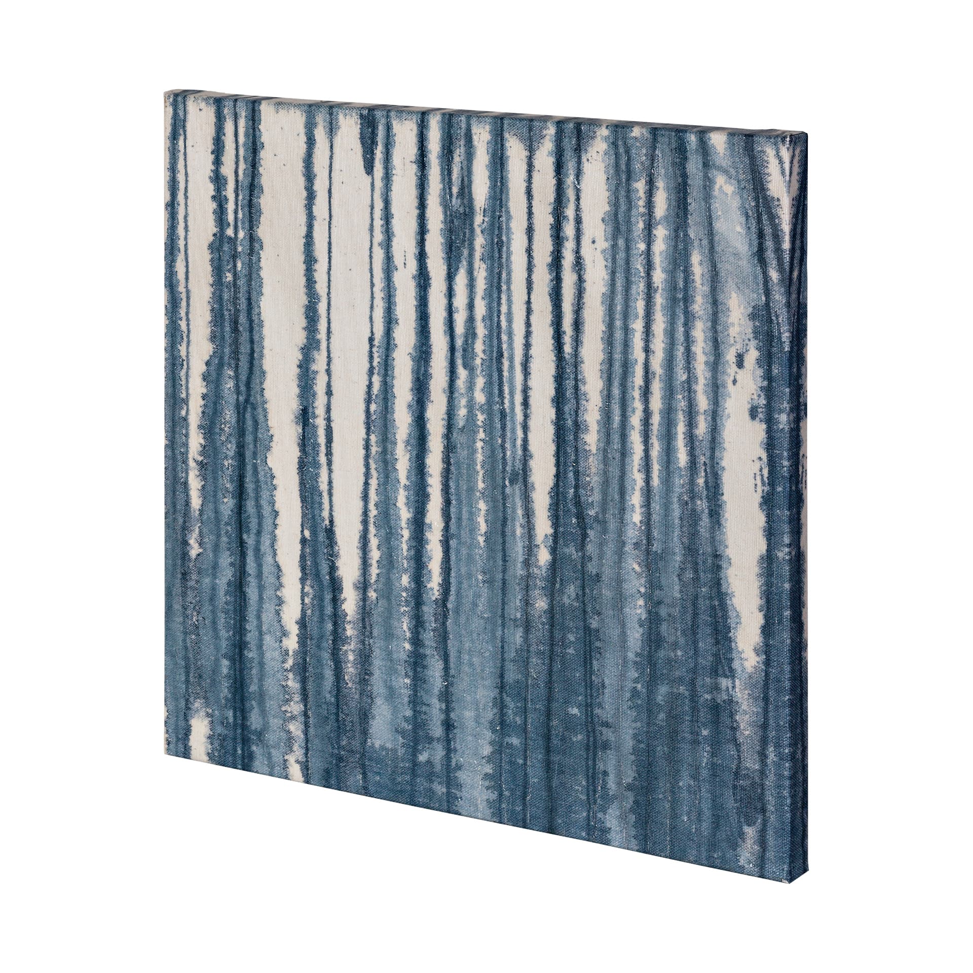 Indigo Muse Abstract by Mercana Studio a Hand Embellished Textured Canvas — product photograph