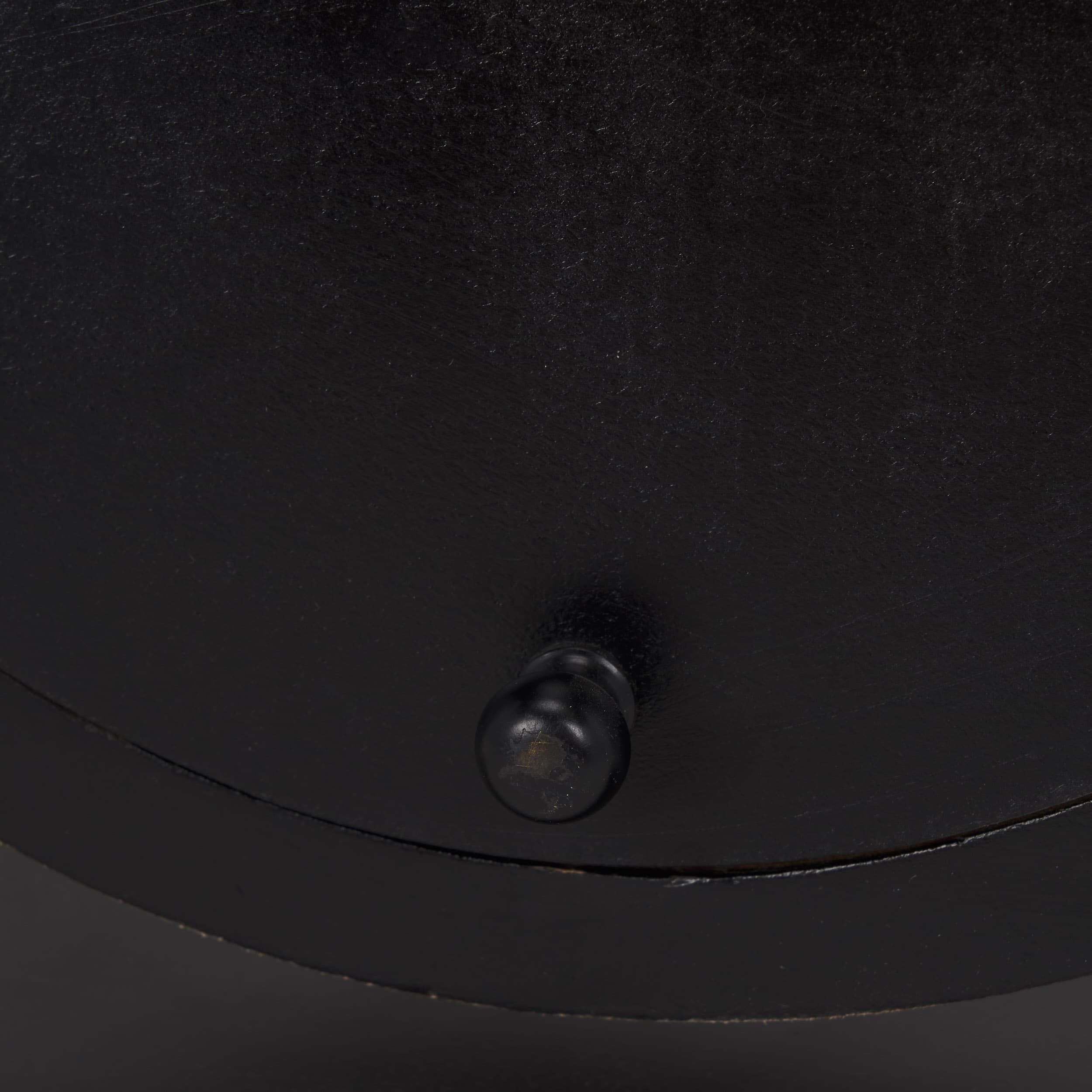 Raja Matte Black Metal w/ Wood Table Clock — product photograph