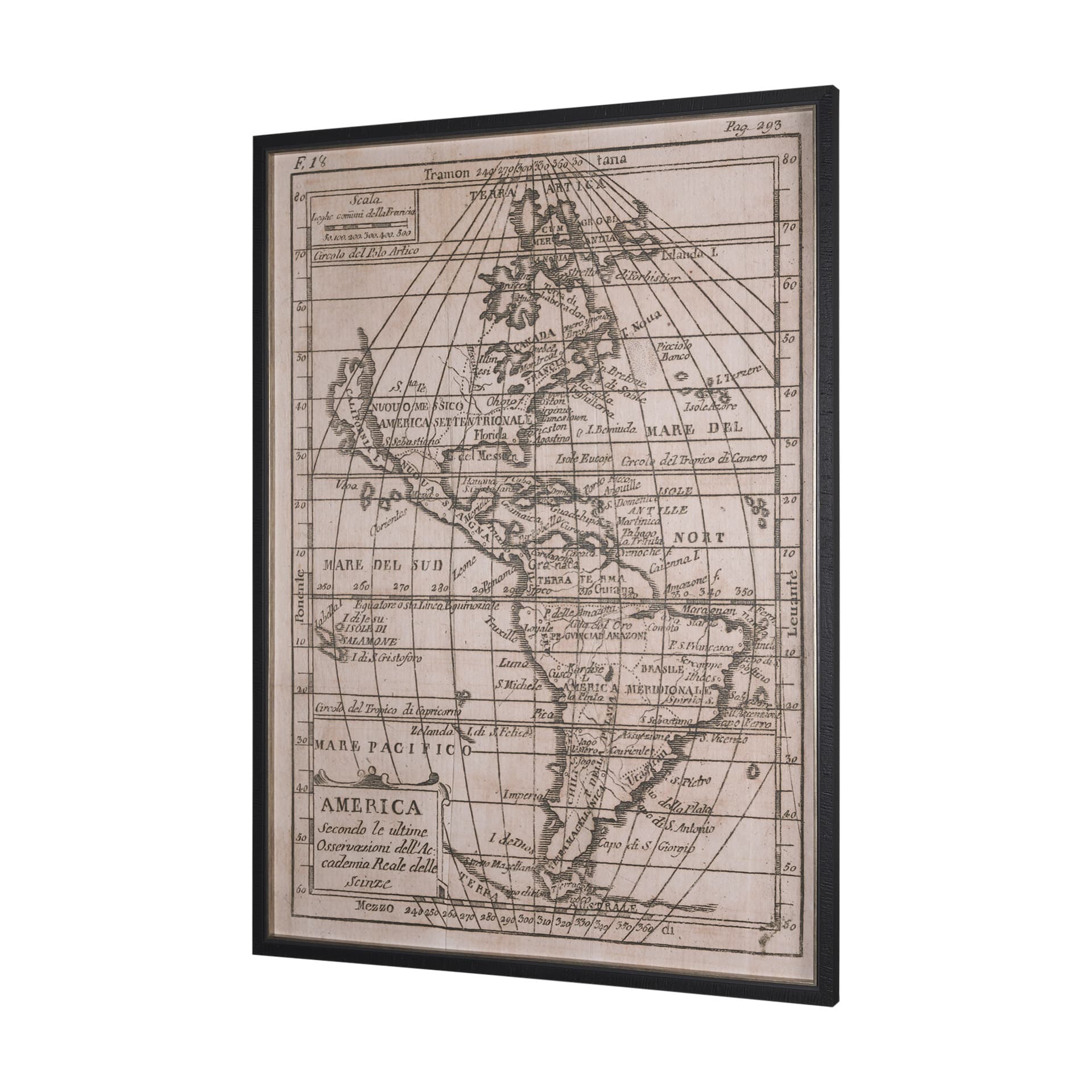 Vintage America by Wild Apple Portfolio a Hand Embellished Framed Art Print — product photograph