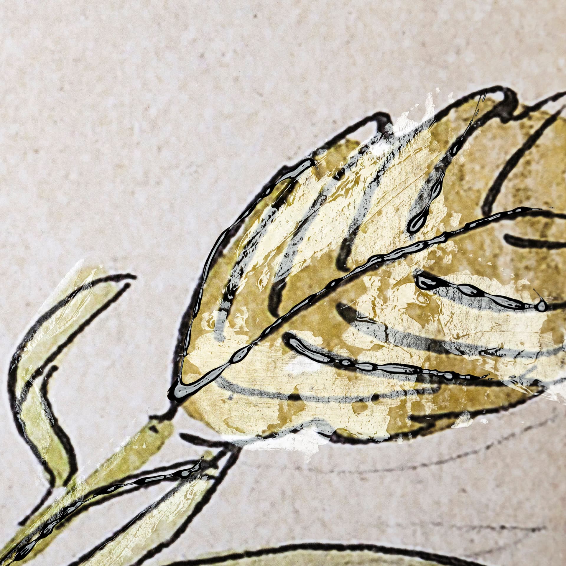 Bald Akvarellmalning by John Bauer a Hand Embellished Textured Framed Art Print Matted under Glass — product photograph
