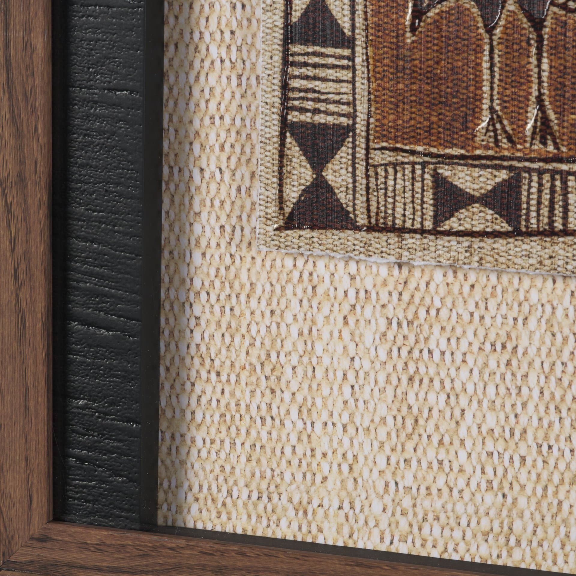Jungle Harmony by Mercana Studio Hand Embelished Textured Framed Artwork Matted under Glass — product photograph