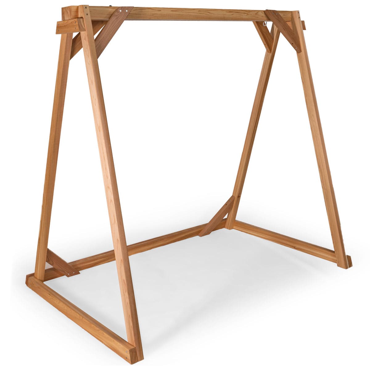 6-Ft A-Frame Cedar Garden Swing Stand — product photograph
