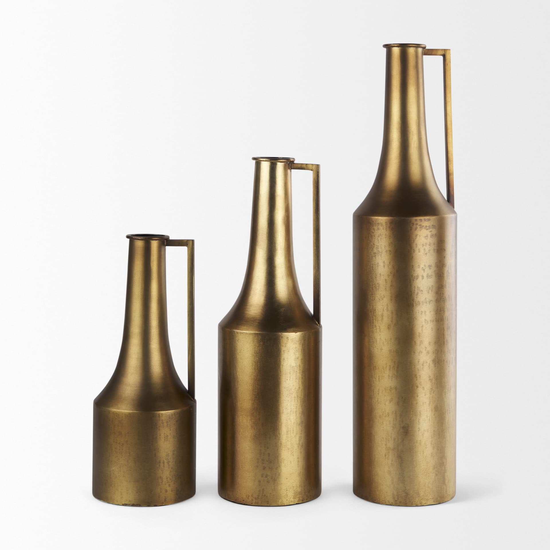 Aubrey Large 24.0H Gold Iron Jug Vase — product photograph